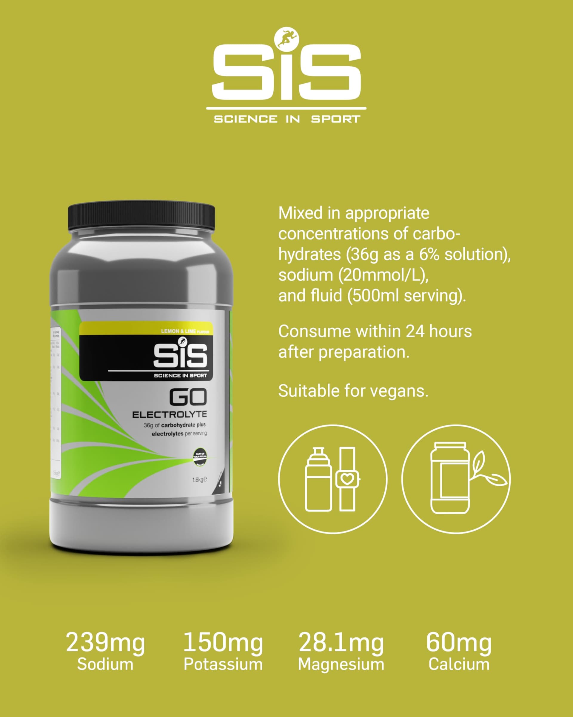 Science in Sport GO Électrolyte Poudre 1,6kg – Bild 4