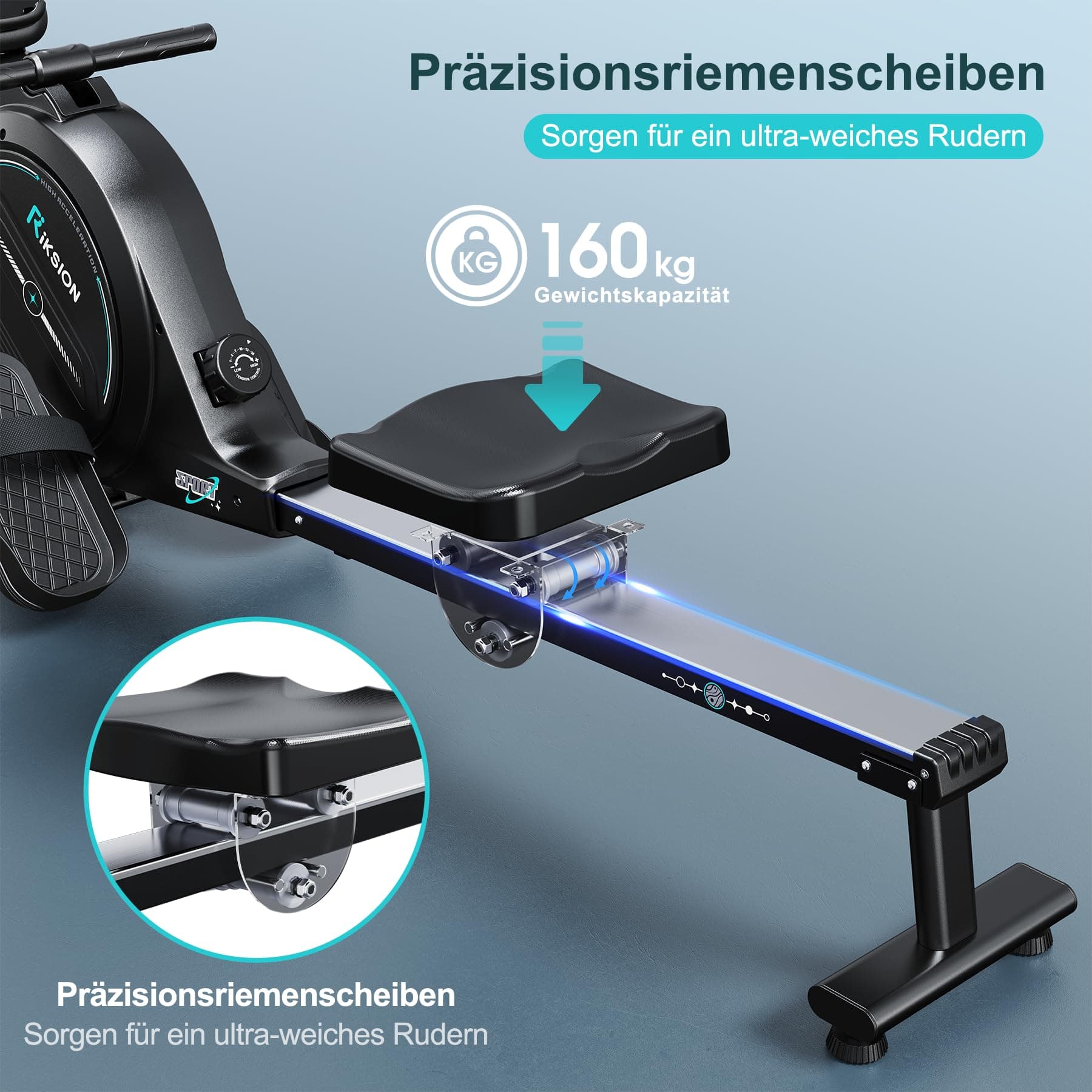 Riksion [2026 Neu] Rudergerät für Zuhause mit – Bild 6