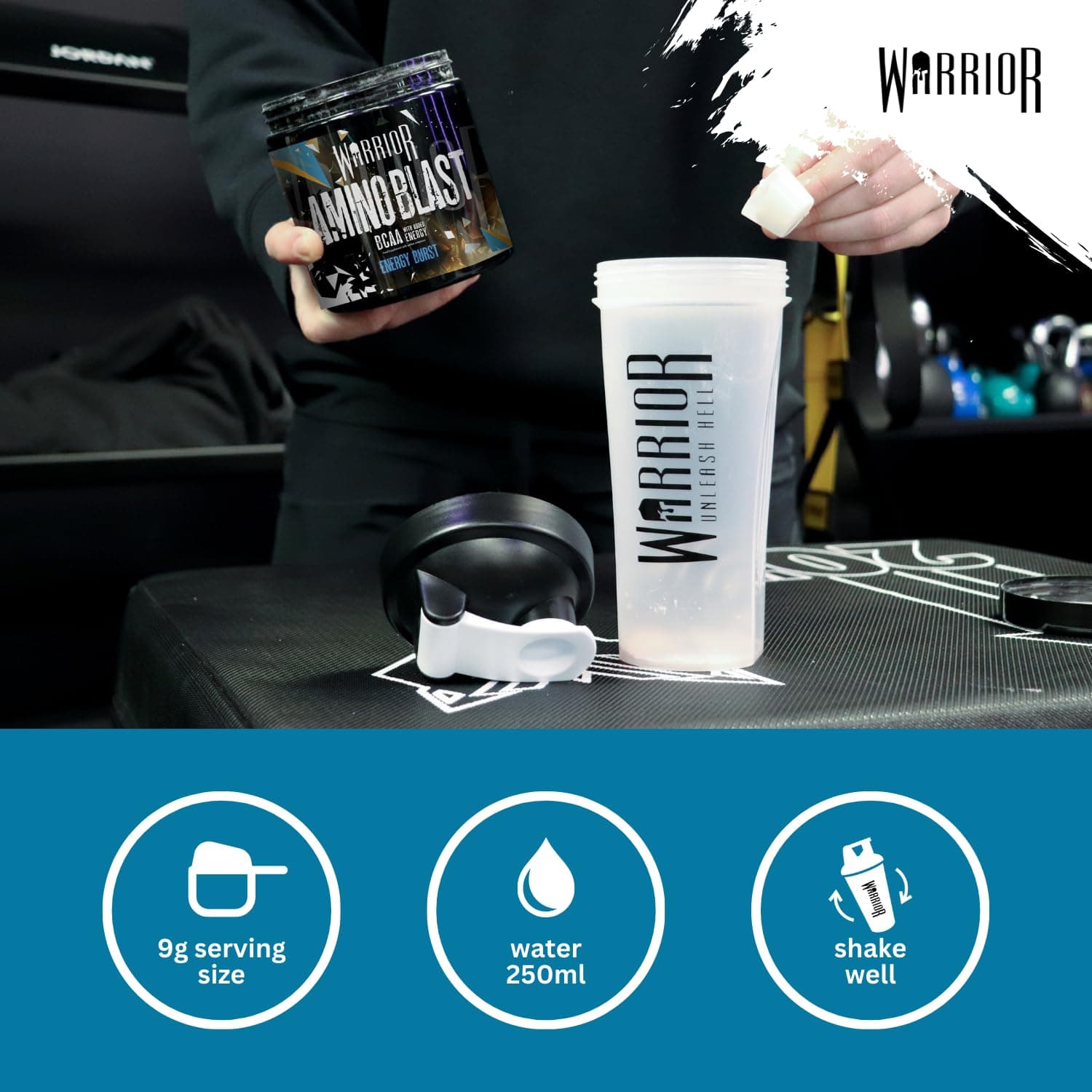 Warrior Amino Blast BCAA Powder 270g – Bild 3