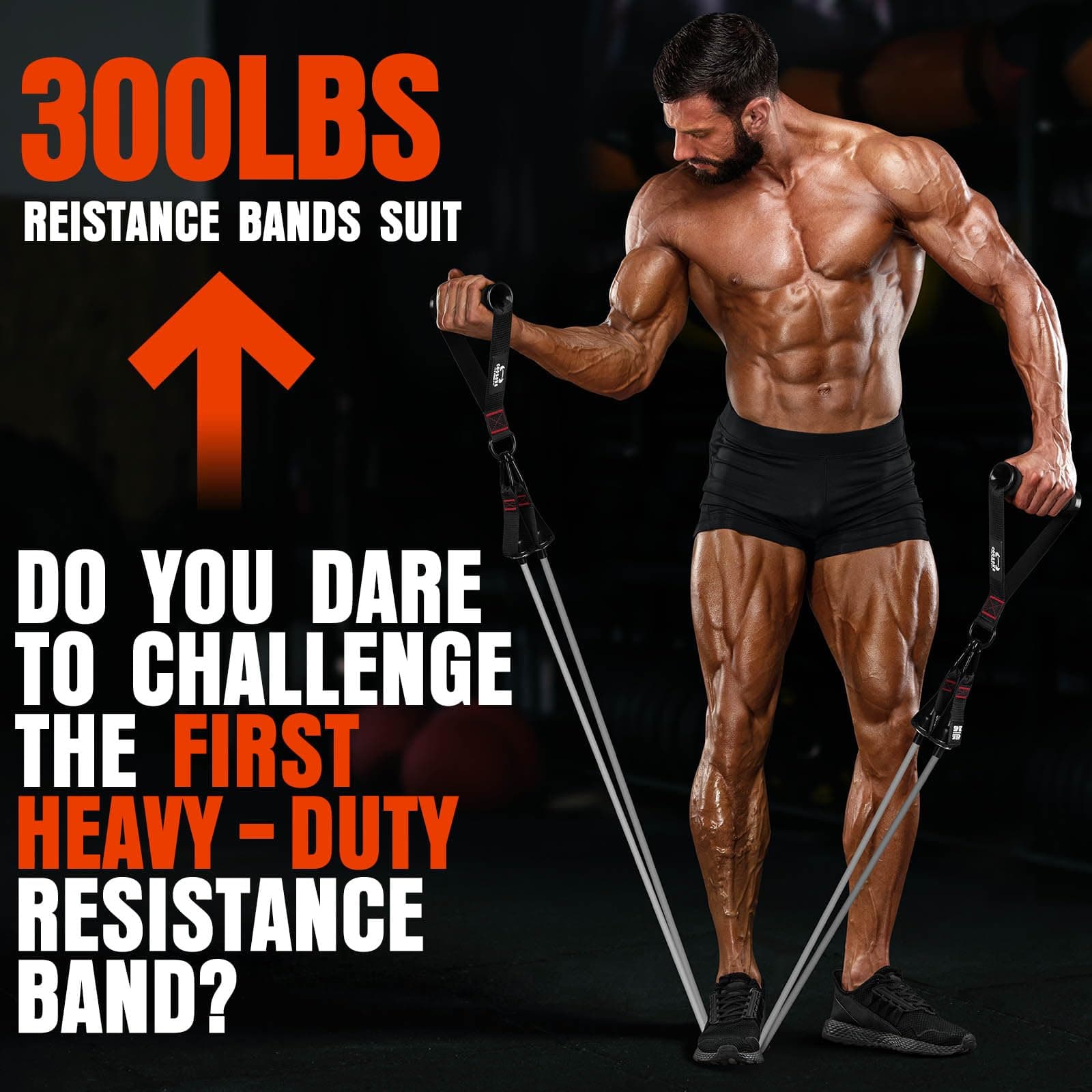 COOBONS FITNESS Heavy Resistance Bands for Working Out, 300LBS – Bild 5