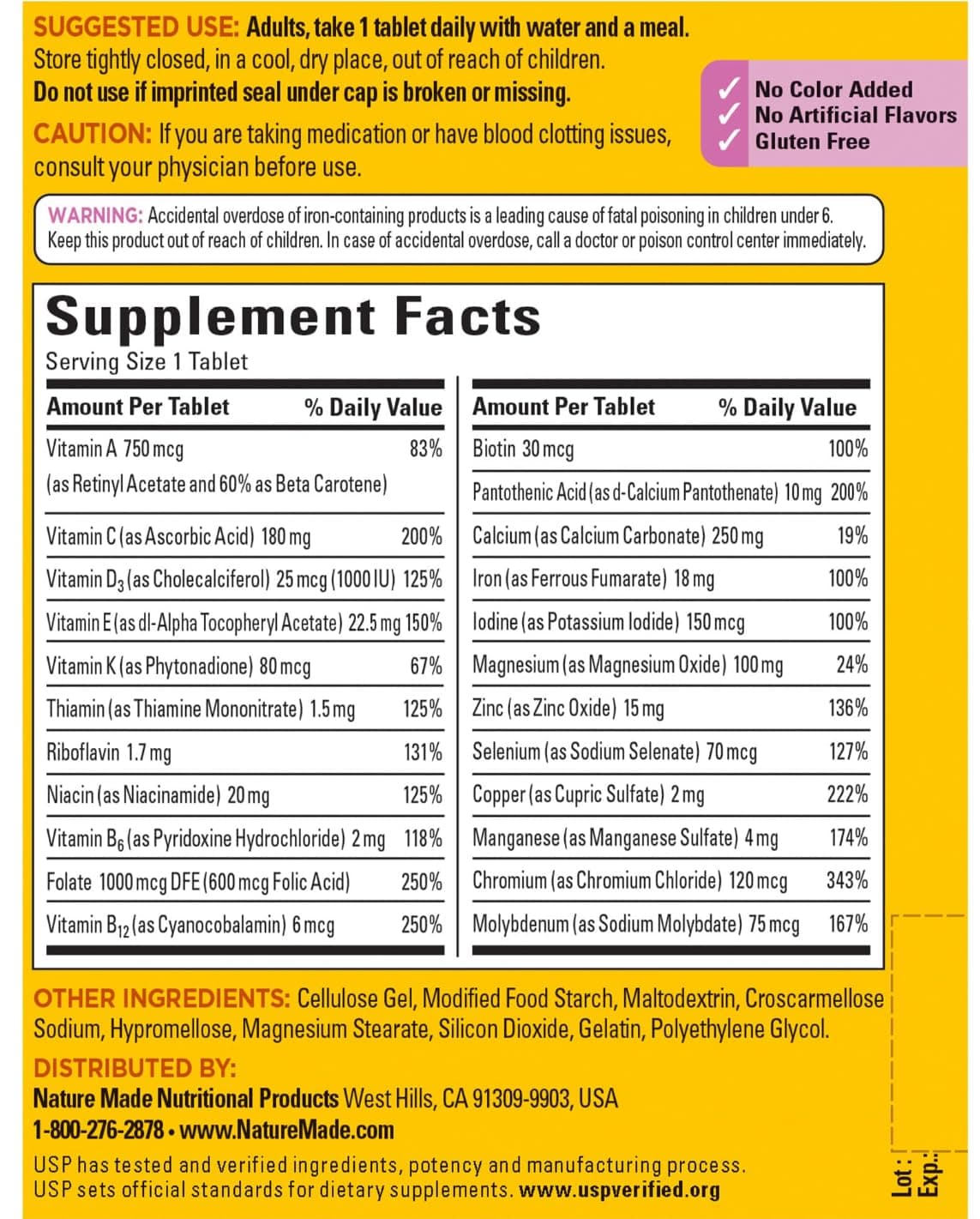 Nature Made Women's Multivitamin Tablets – Bild 2
