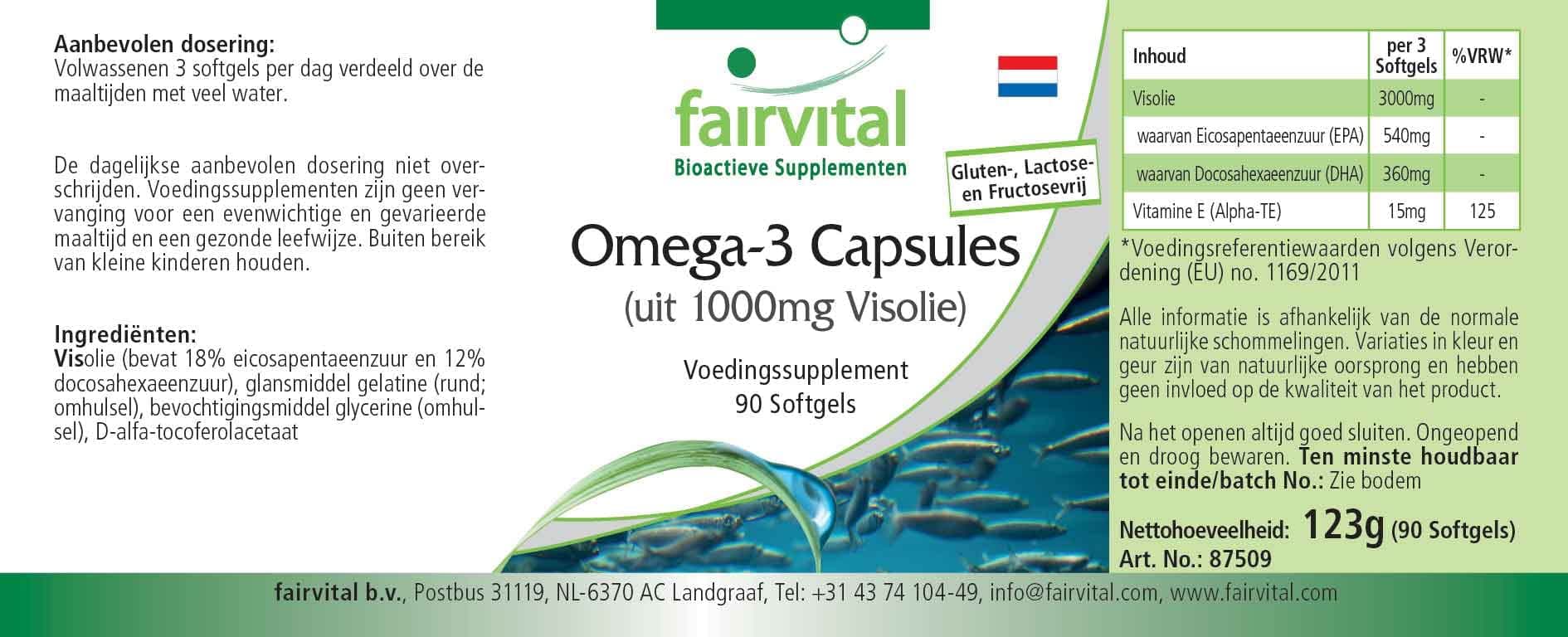 fairvital Omega-3-capsules van 1000mg – Bild 7