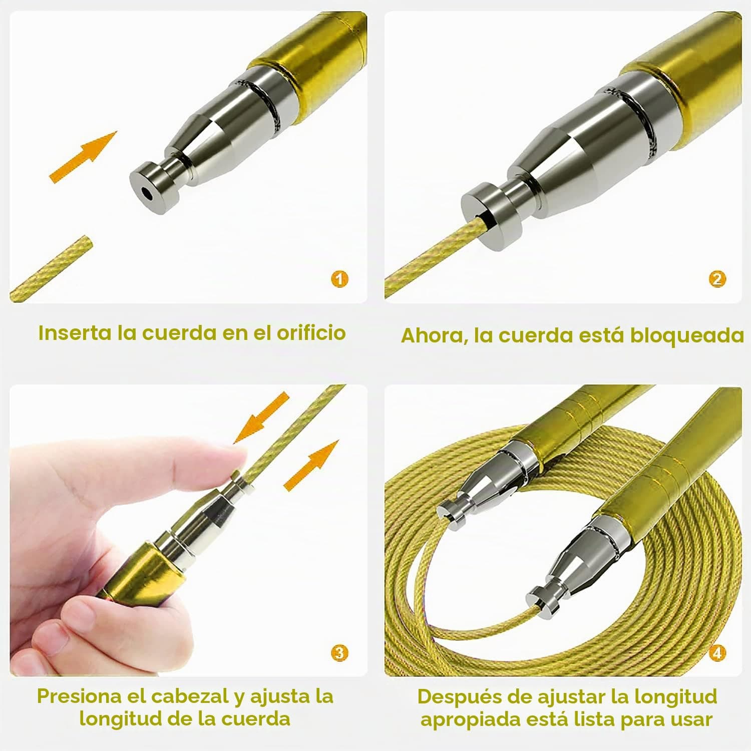 PrimaFit Juego De 2 Cables De Repuesto Primafit Pro Speed Jump Rope – Bild 6