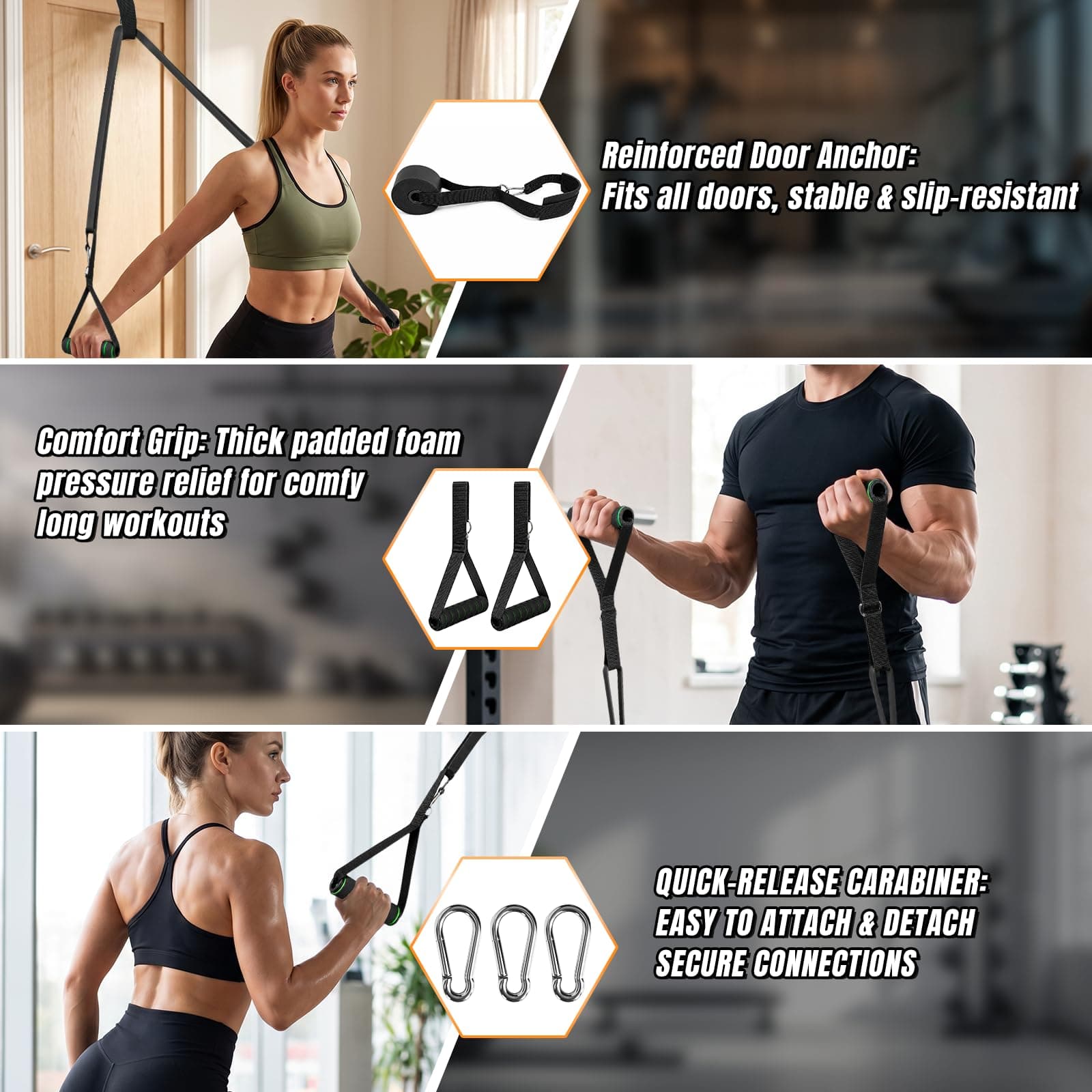Sanakma Resistance Bands for Working Out，Pull Up Assistance Bands – Bild 5