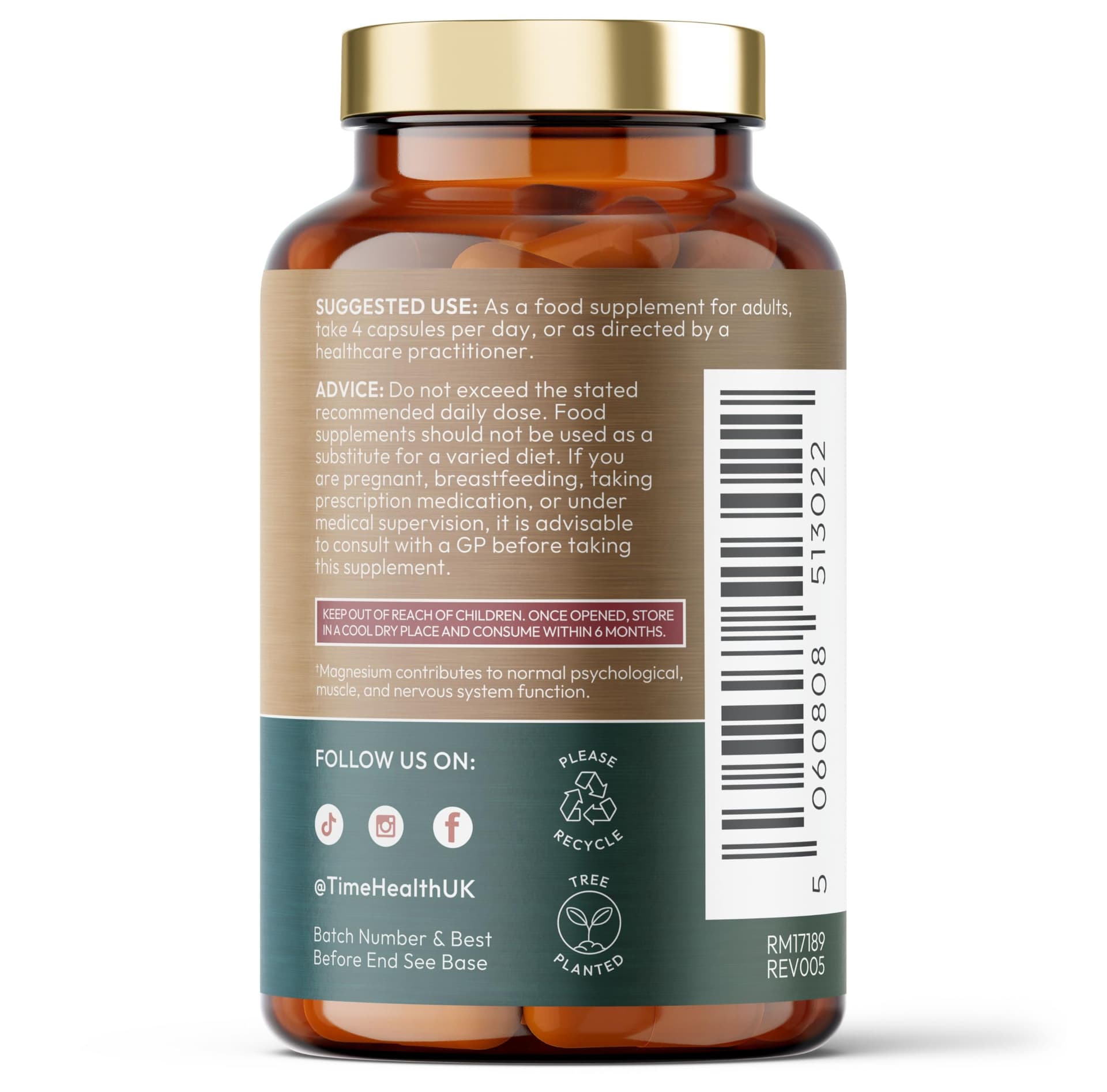 Time Health Magnesium Bisglycinate – Bild 3
