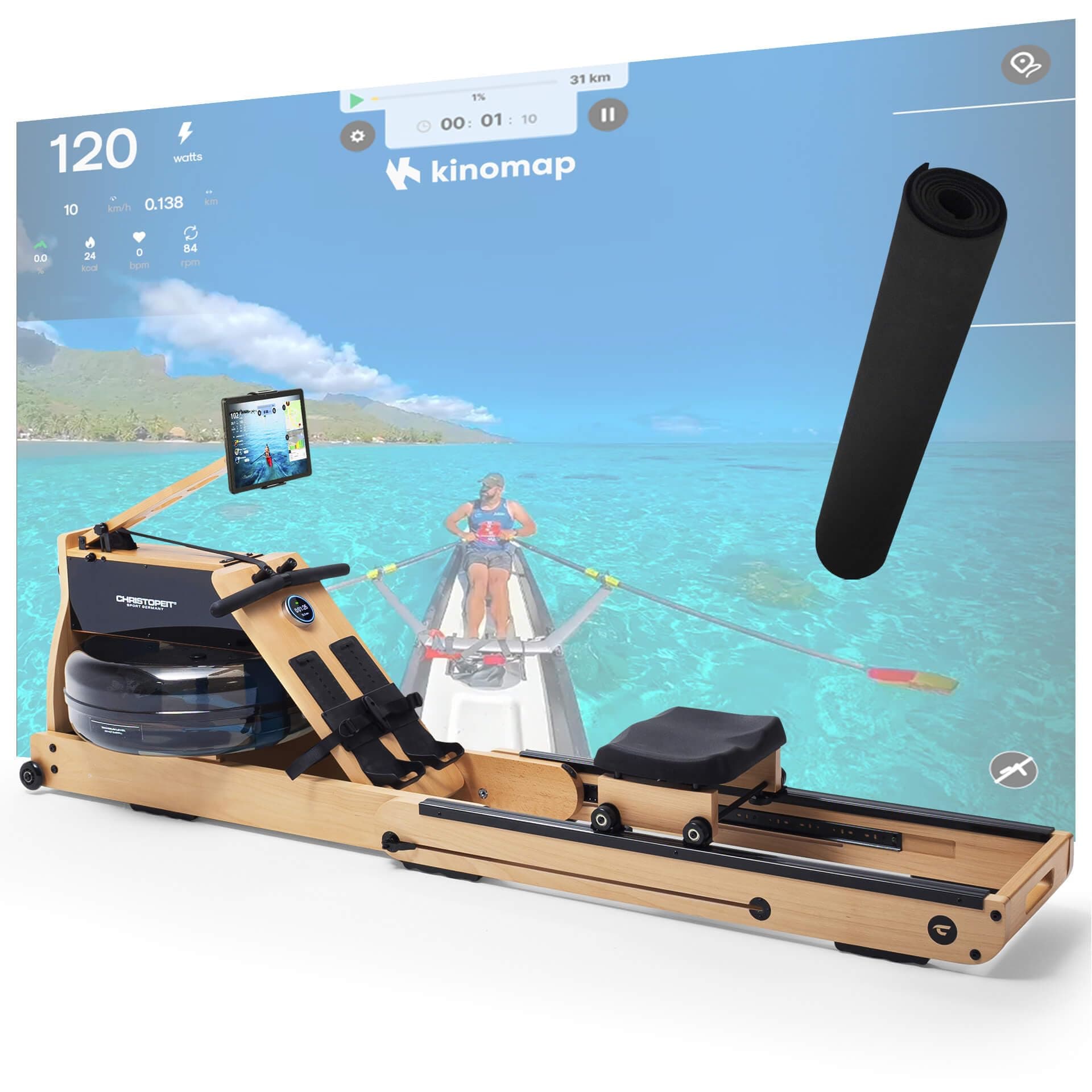 CHRISTOPEIT SPORT GERMANY Christopeit Wasserrudergerät klappbar für Zuhause