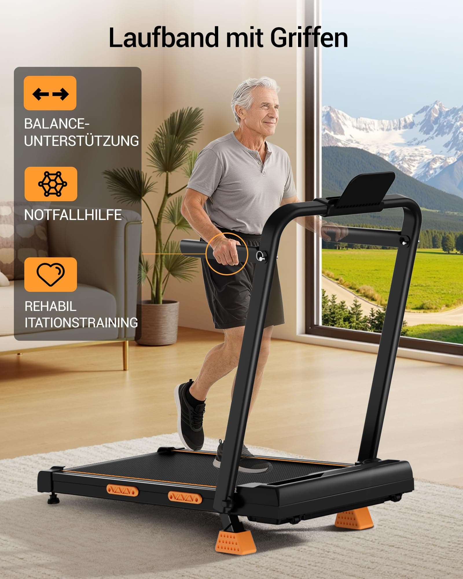 LONTEK Walking Pad mit Steigung 16% – Bild 8