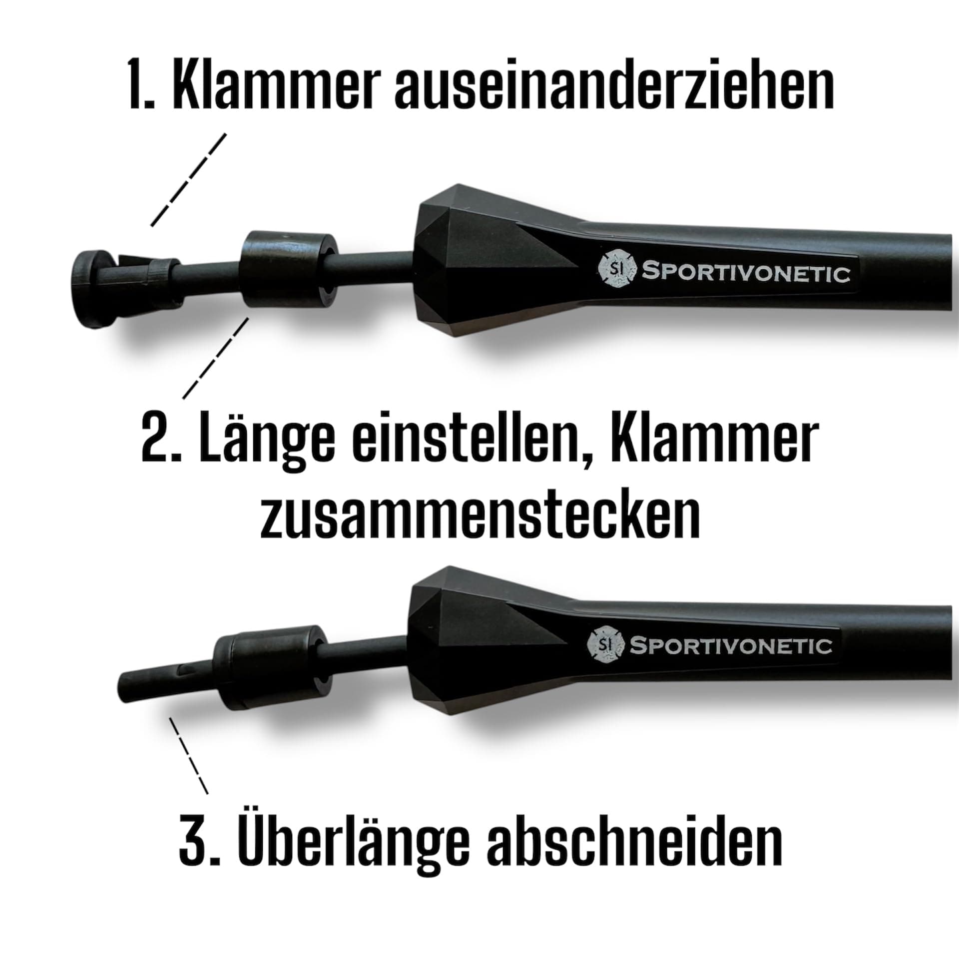 SPORTIVONETIC® Springseil für Erwachsene & Kinder – Bild 2