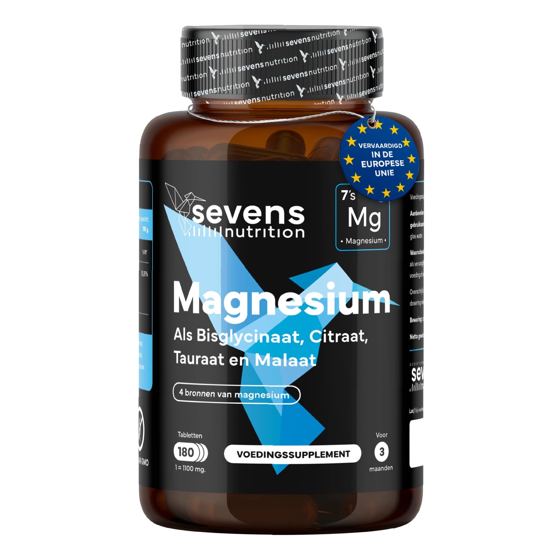SEVENS NUTRITION Magnésium Bisglycinate + Citrate