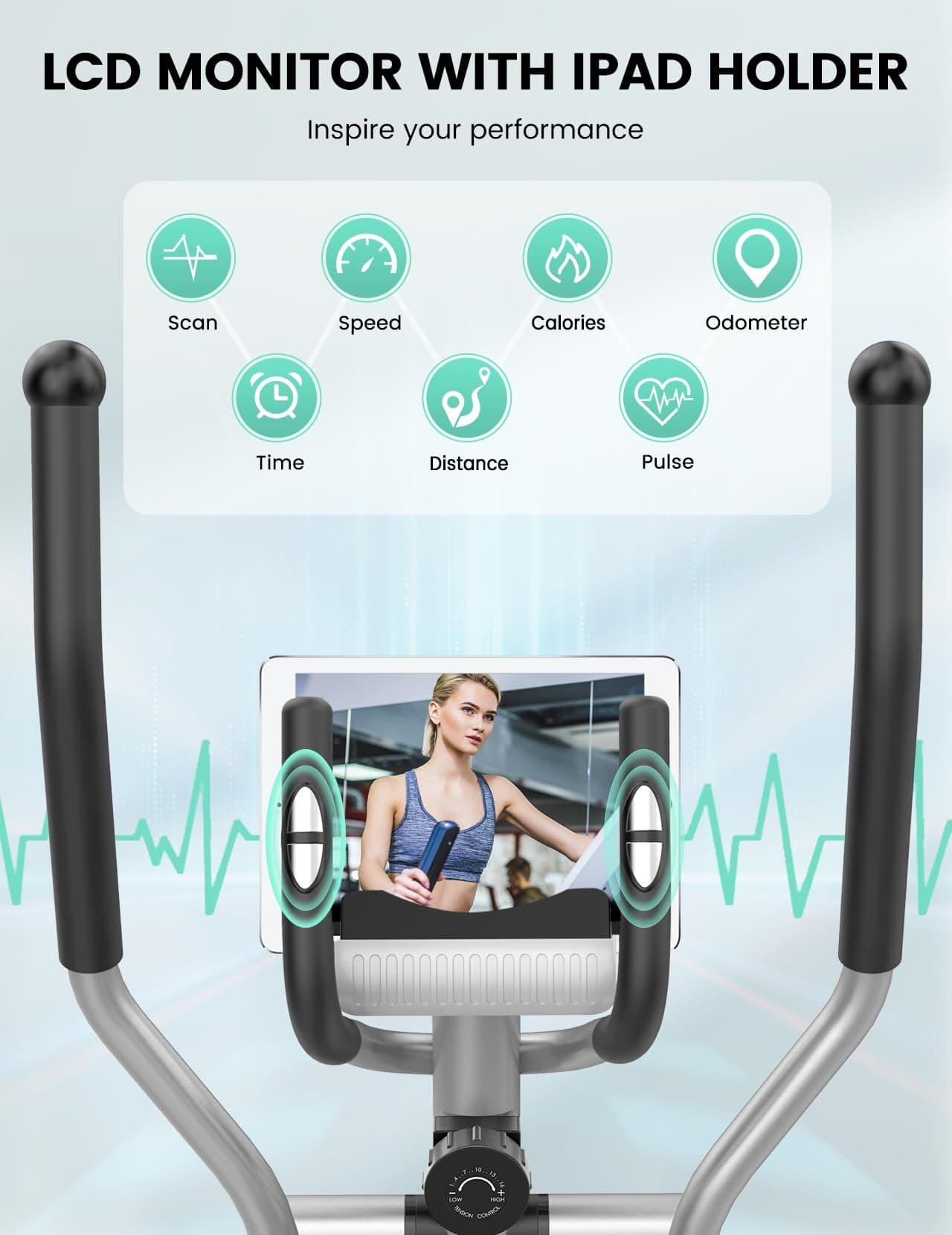 THERUN Crosstrainer für Zuhause – Bild 5