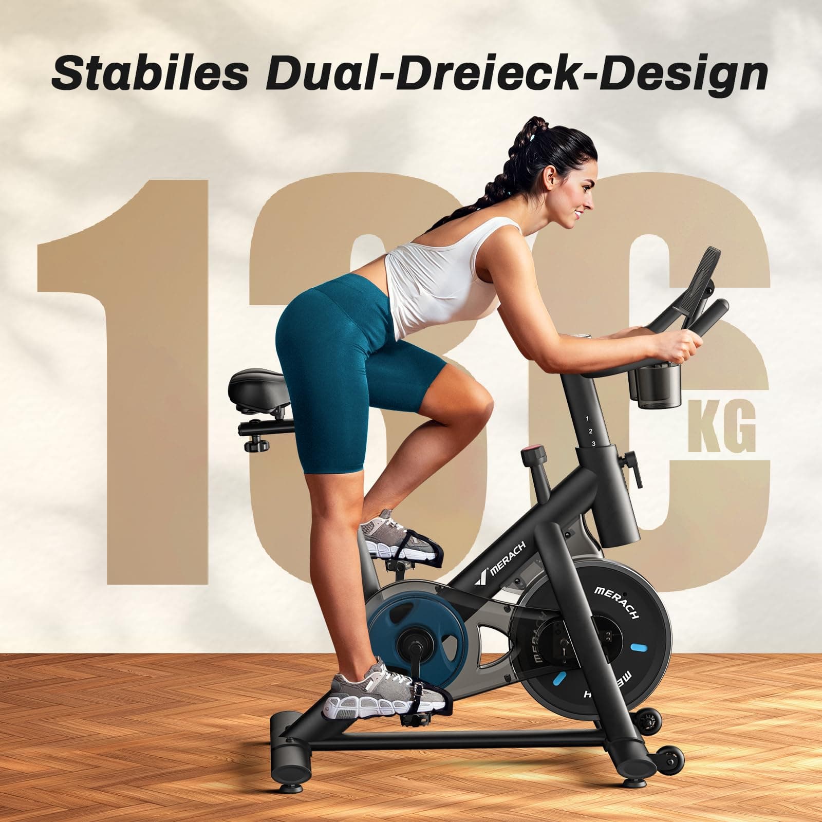 MERACH Heimtrainer Fahrrad – Bild 4