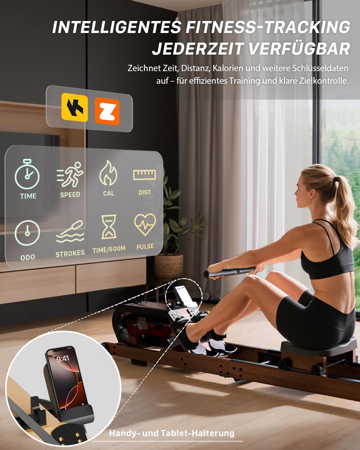 Aeriflo Rudergerät für Zuhause – Bild 4