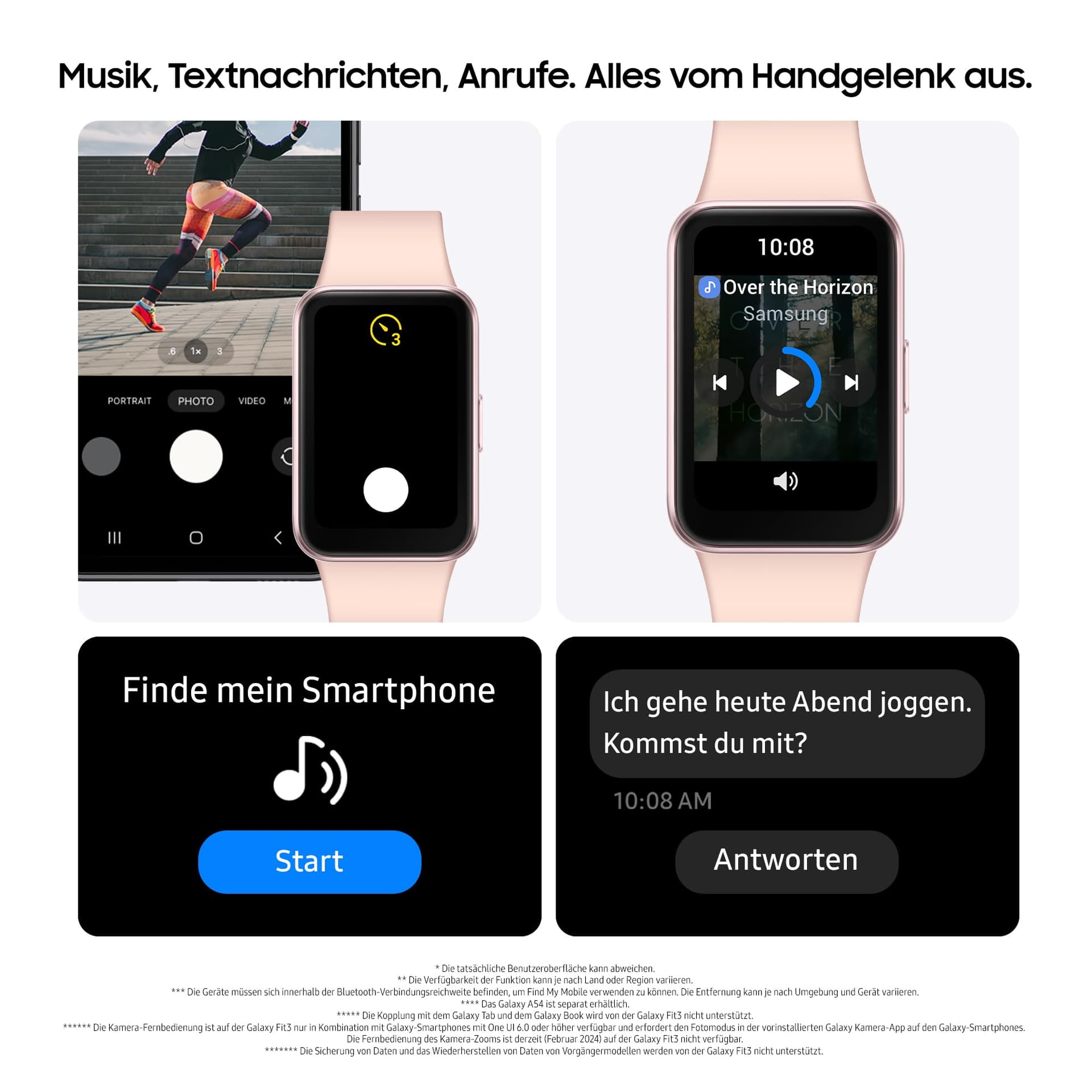 Samsung Galaxy Fit3 Smartwatch – Bild 6
