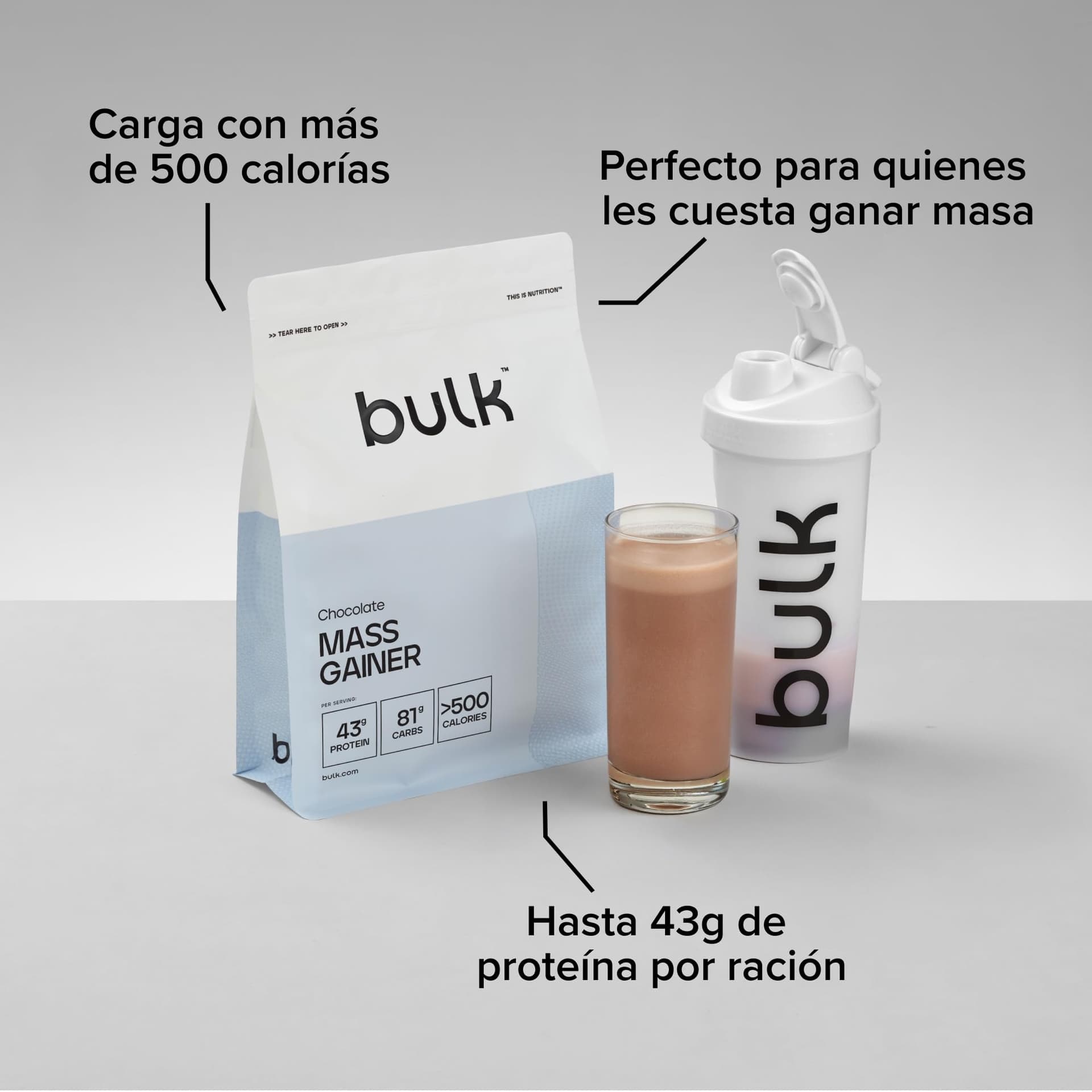 Bulk Complete Mass Gainer | Vanilla | 6 servings | 43g – Bild 4