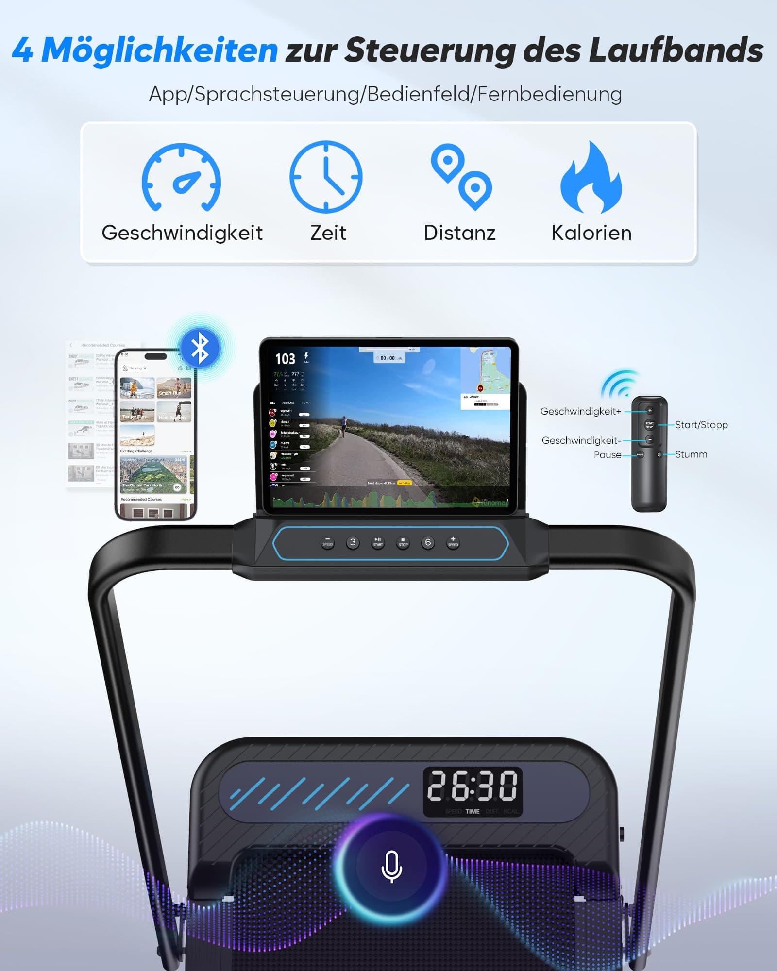 Cardirun Laufband für Zuhause Klappbar – Bild 4