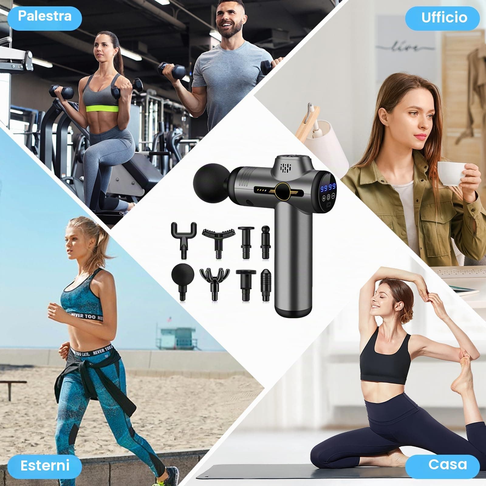 NXPZ Pistola Massaggio Muscolare – Bild 8