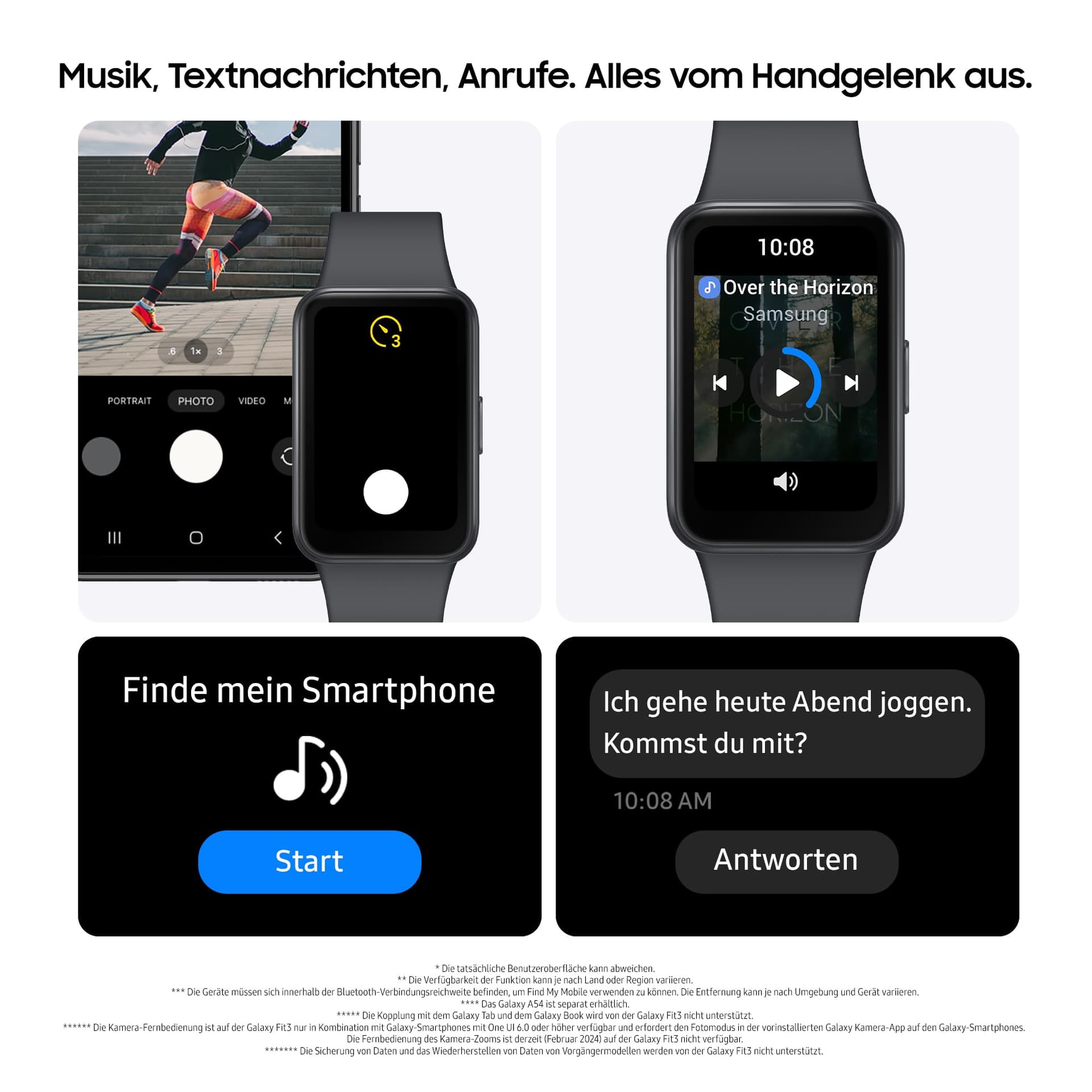 Samsung Galaxy Fit3 Smartwatch – Bild 6