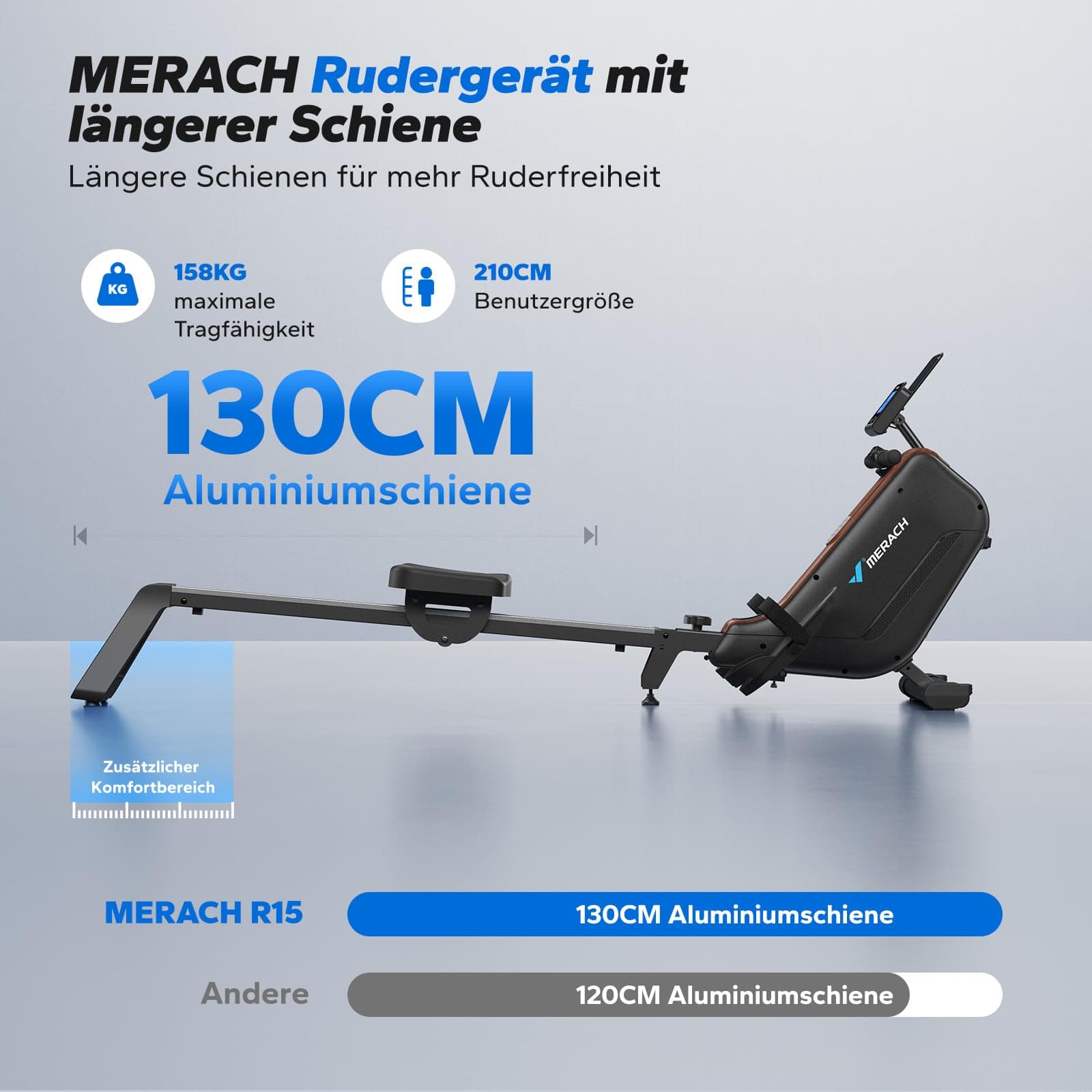MERACH Rudergerät für Zuhause Klappbar – Bild 5