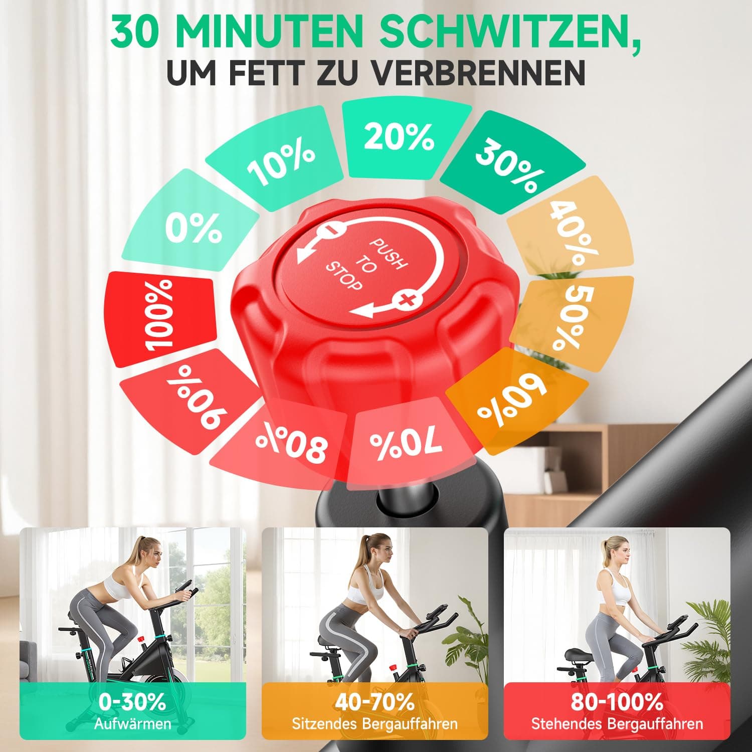 DMASUN [2026 Aktualisiert] Heimtrainer Fahrrad – Bild 5