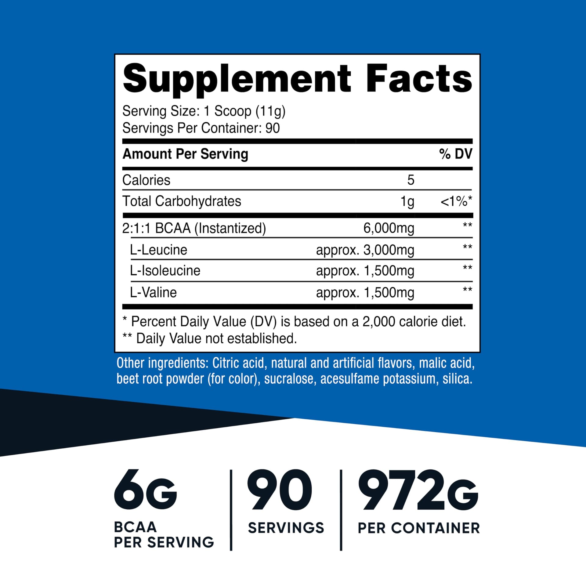 Nutricost BCAA Powder 2:1:1 (Raspberry Lemonade – Bild 2