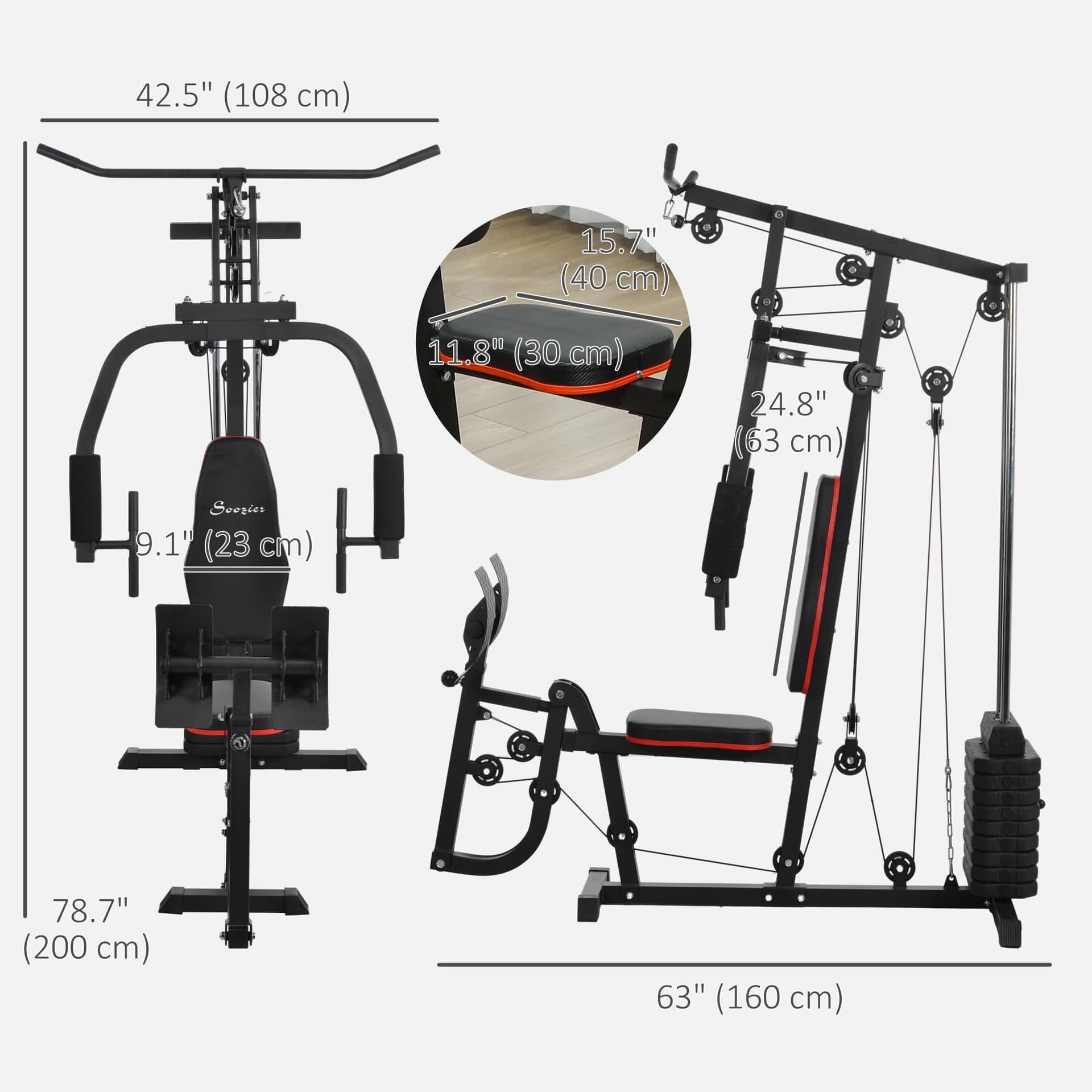Soozier Home Gym Machine – Bild 7