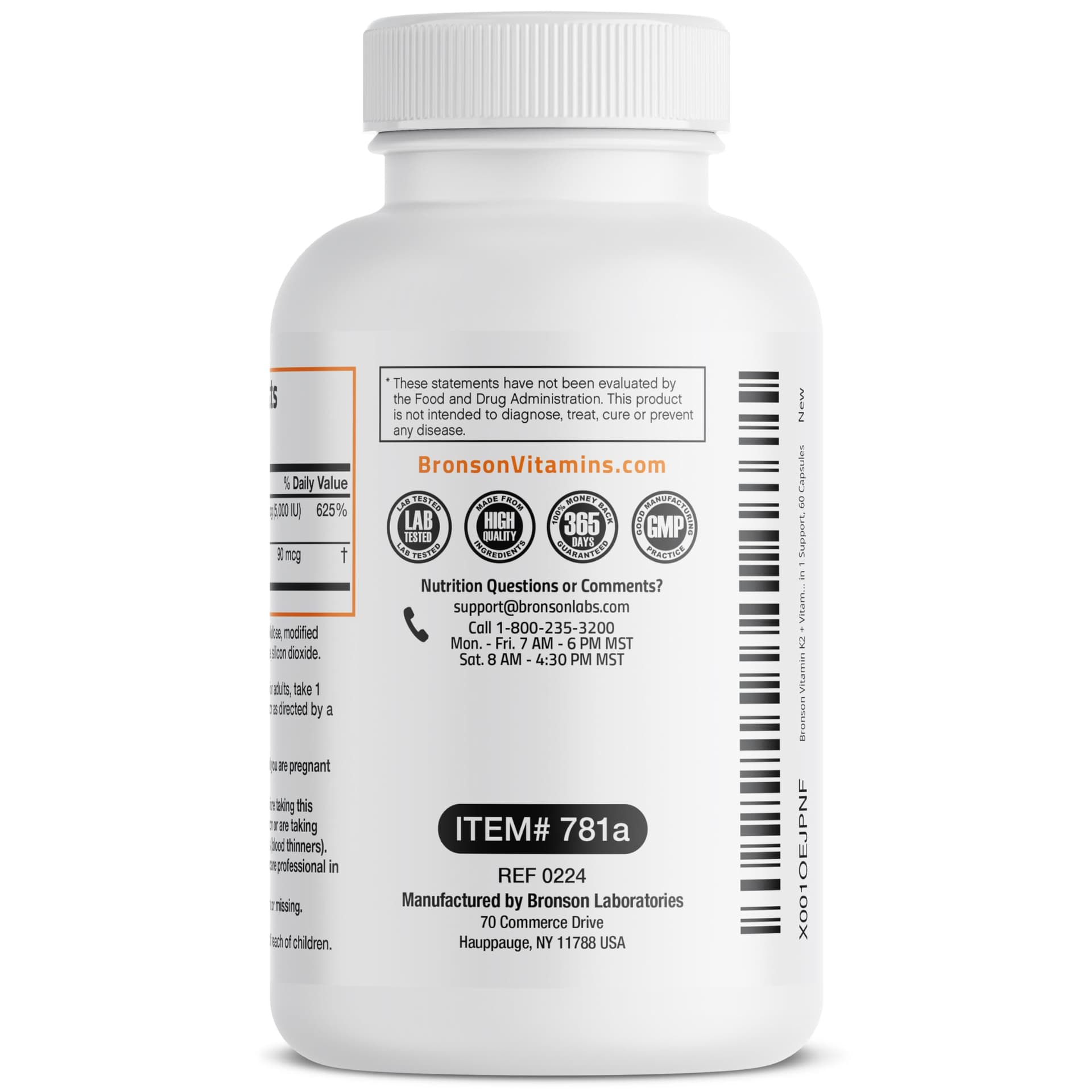 Bronson Vitamin K2 D3 (MK7) Supplement Non-GMO Formula – Bild 7