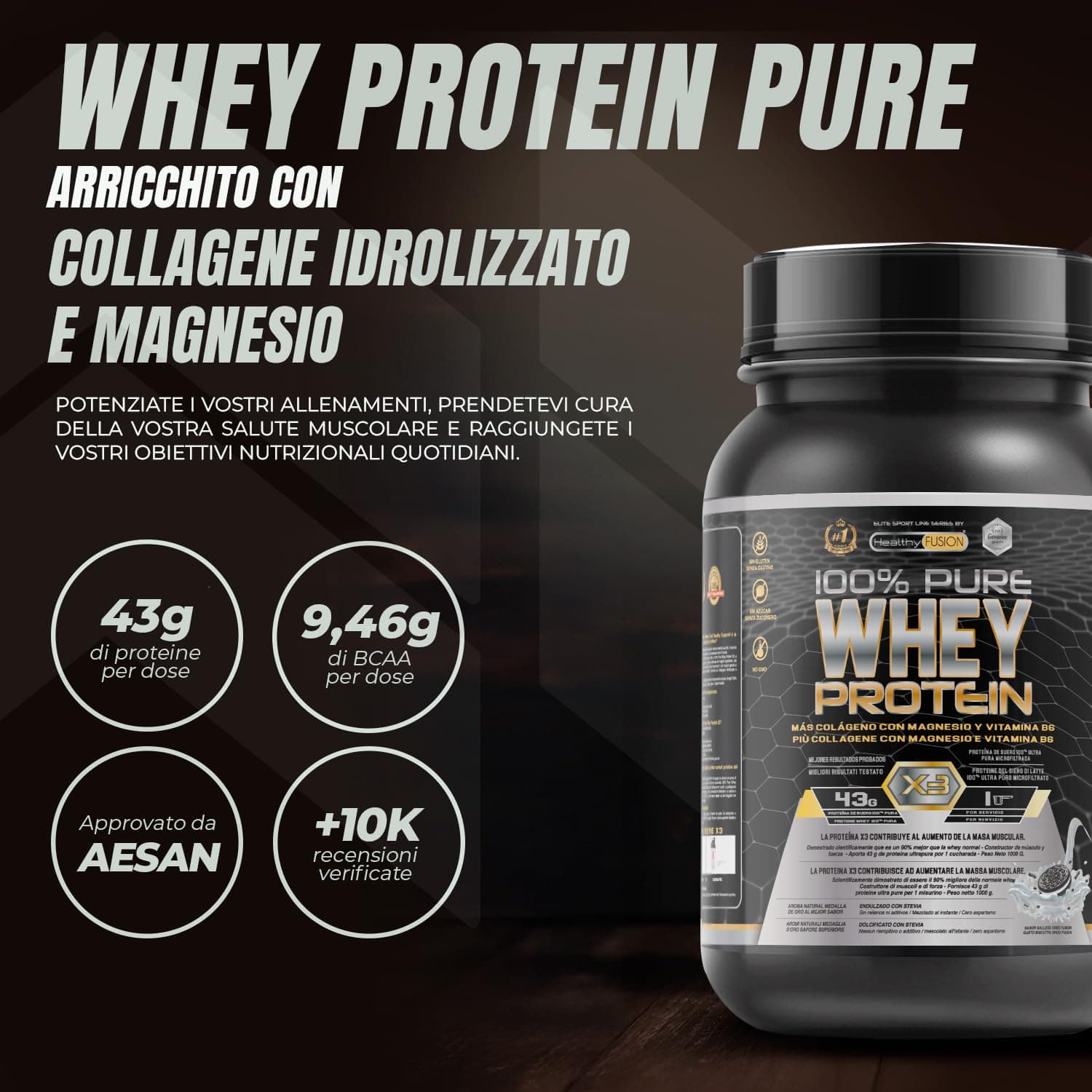 Healthy Fusion Whey Protein – Bild 2