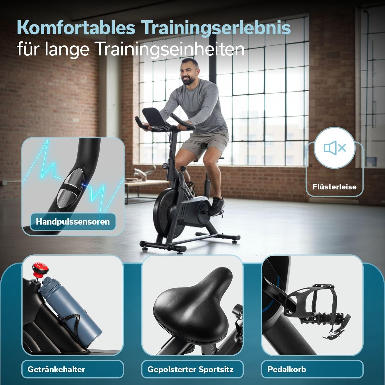 Skandika Spinning Bike Falk P8-HM – Bild 7