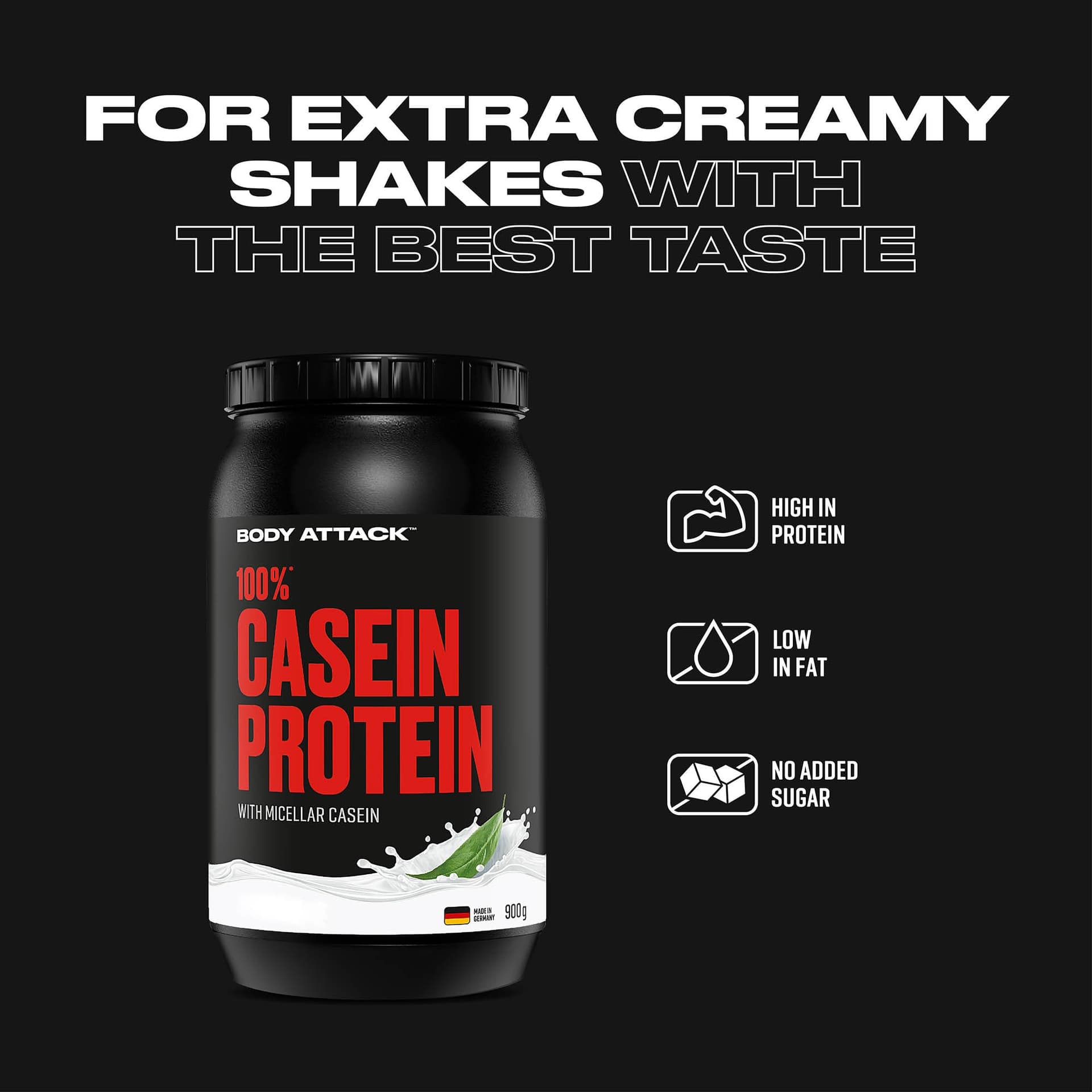 Body Attack 100% Casein Protein – Bild 5