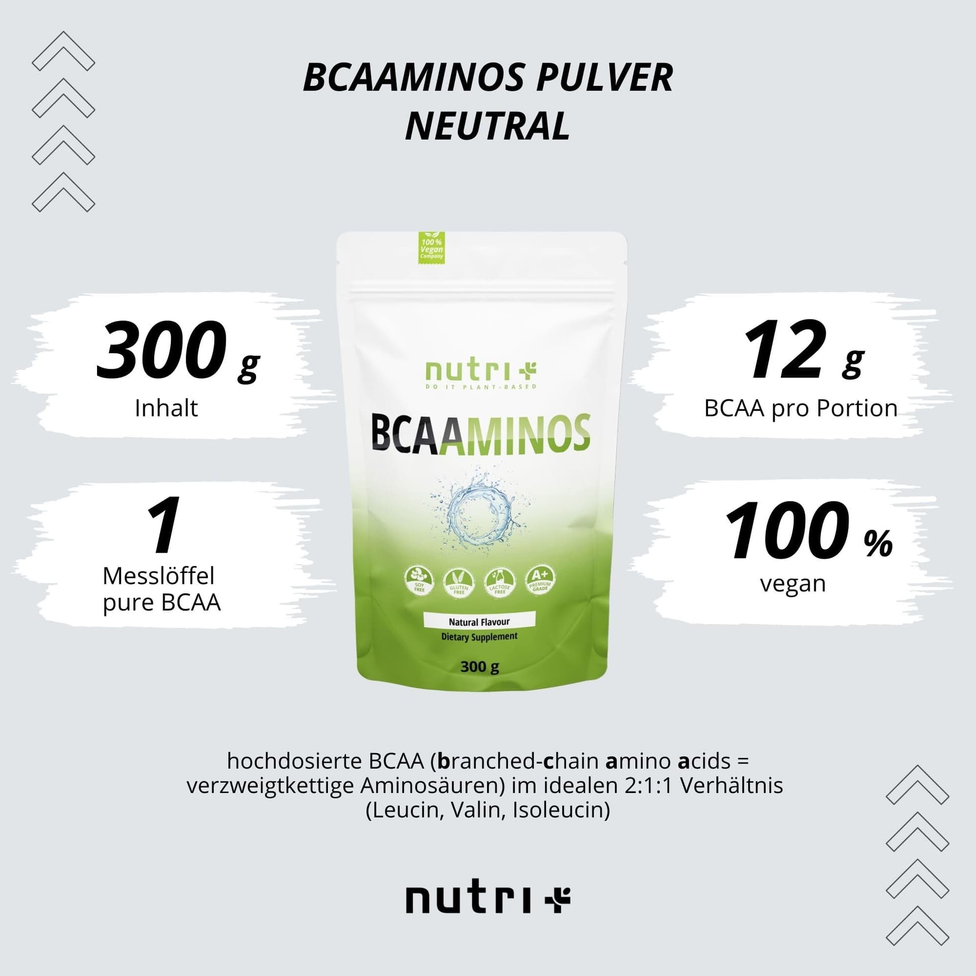 Nutri + BCAA Pulver Neutral – Bild 2