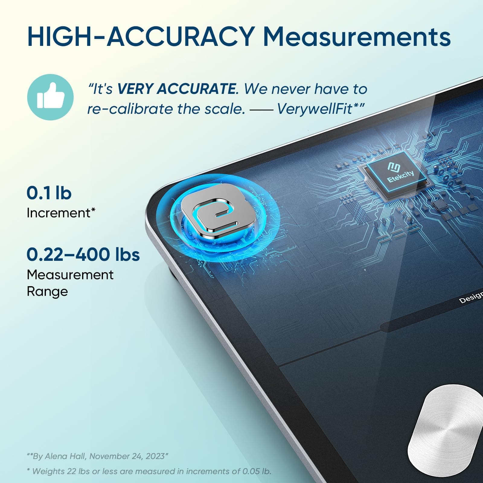 Etekcity Smart Scale for Body Weight – Bild 2