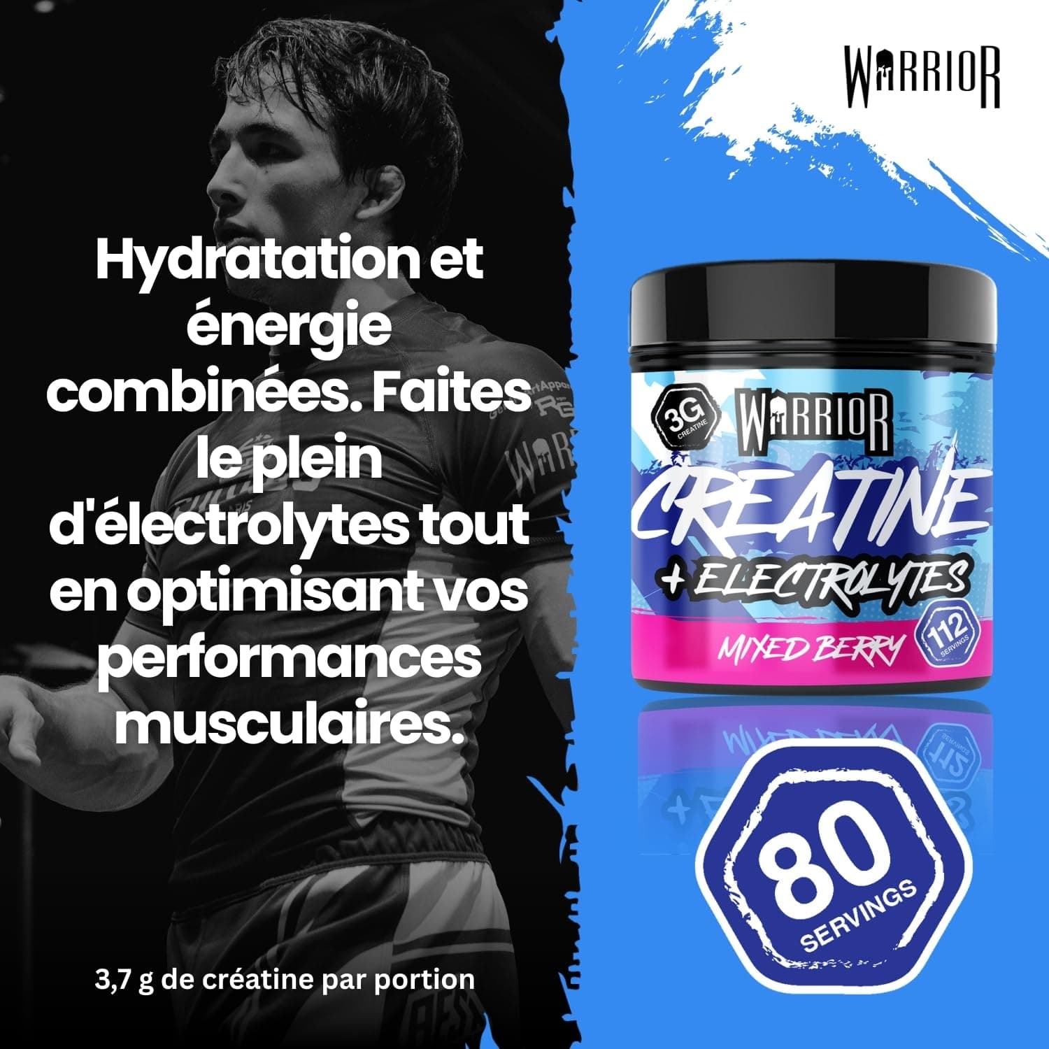 Warrior Creatine Monohydrate + Electrolytes 360g – Bild 6