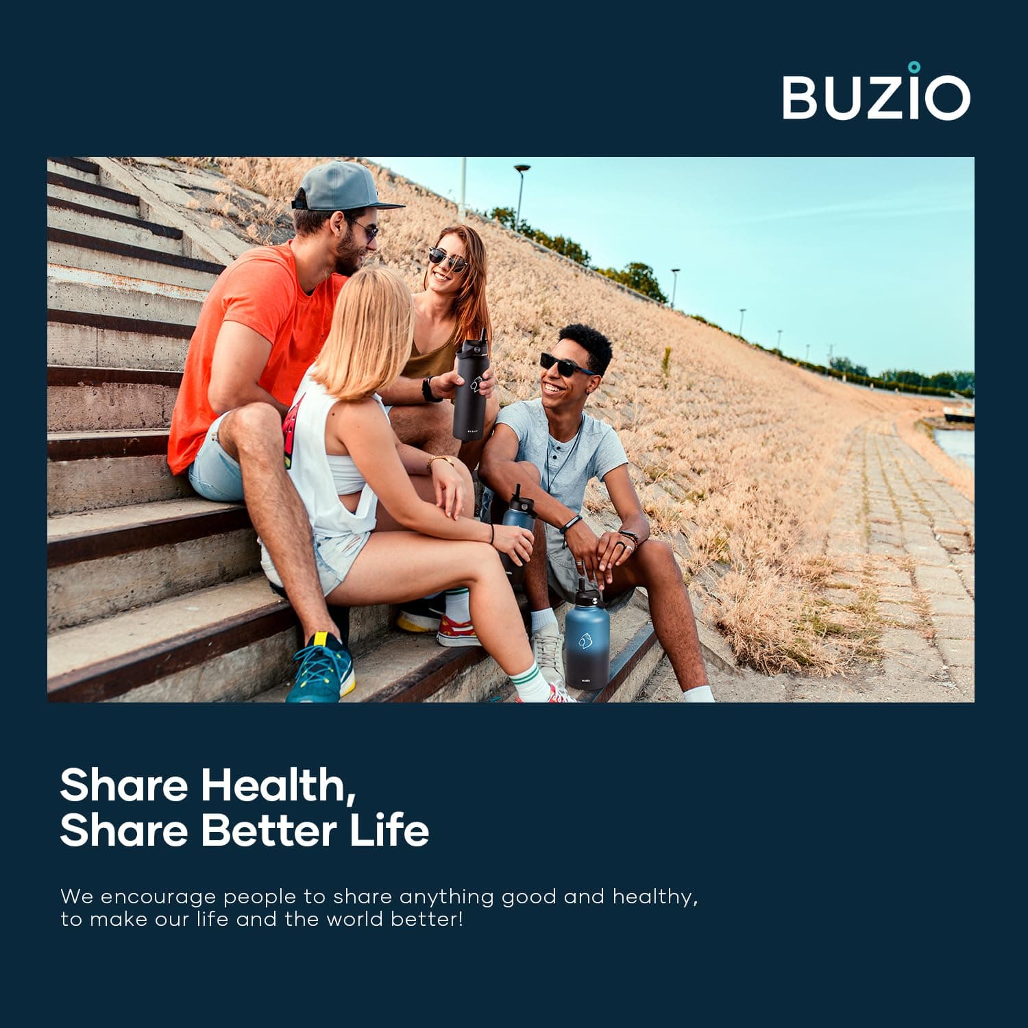 BUZIO Stainless Steel Water Bottle 2L – Bild 8