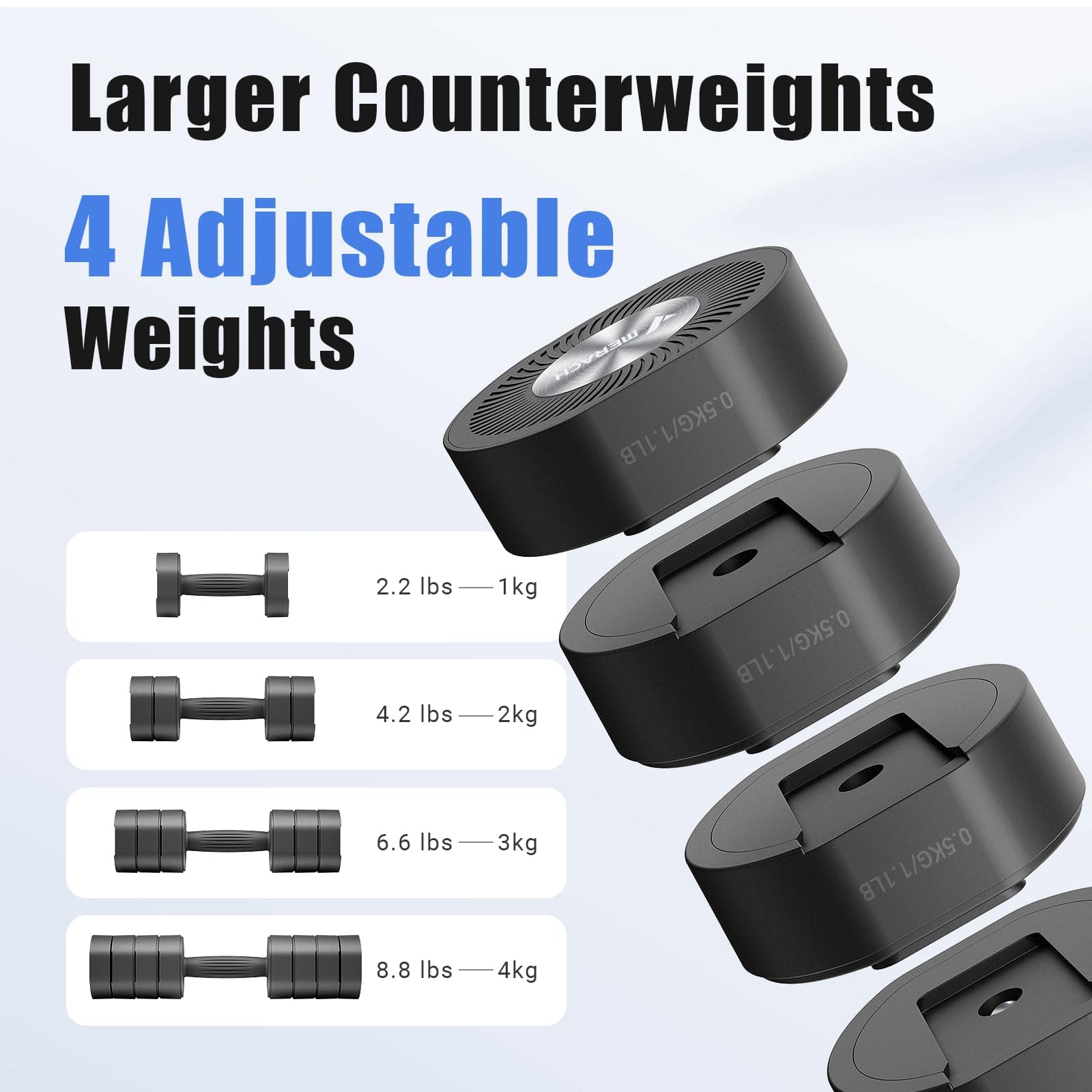 MERACH Adjustable Dumbbell Set of 2 – Bild 3