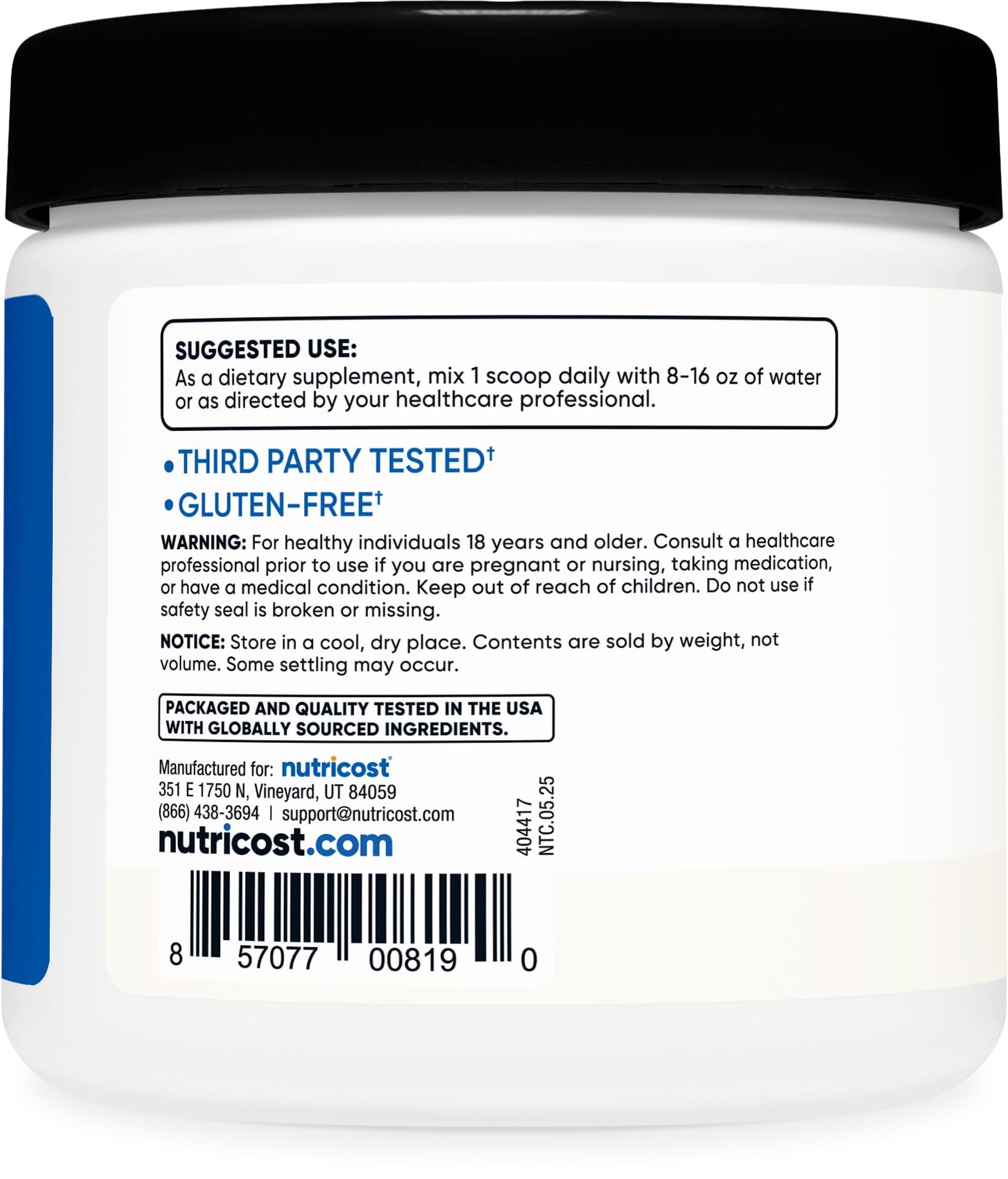 Nutricost BCAA Powder (Unflavored – Bild 4