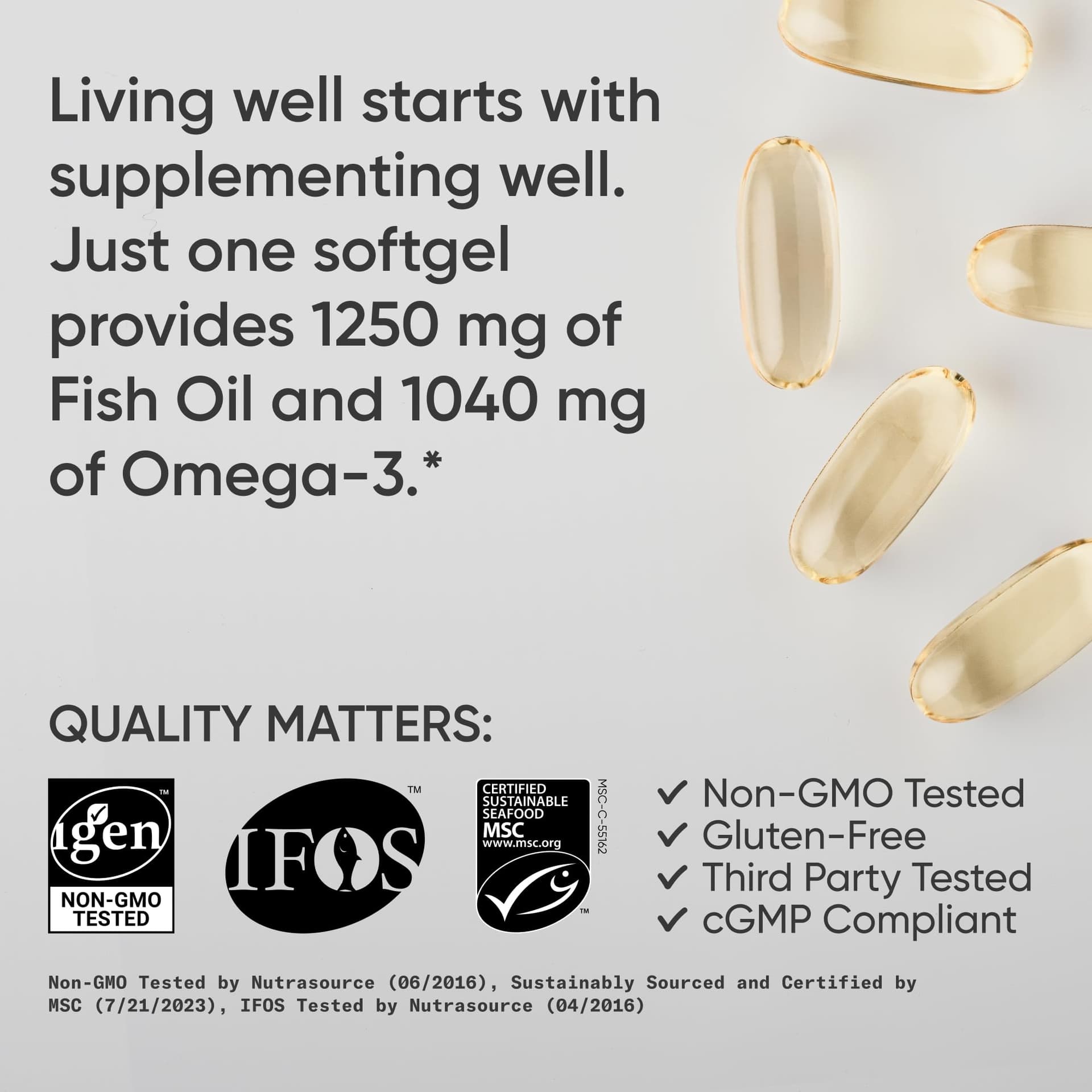 Sports Research ® Triple Strength Omega 3 Fish Oil – Bild 4