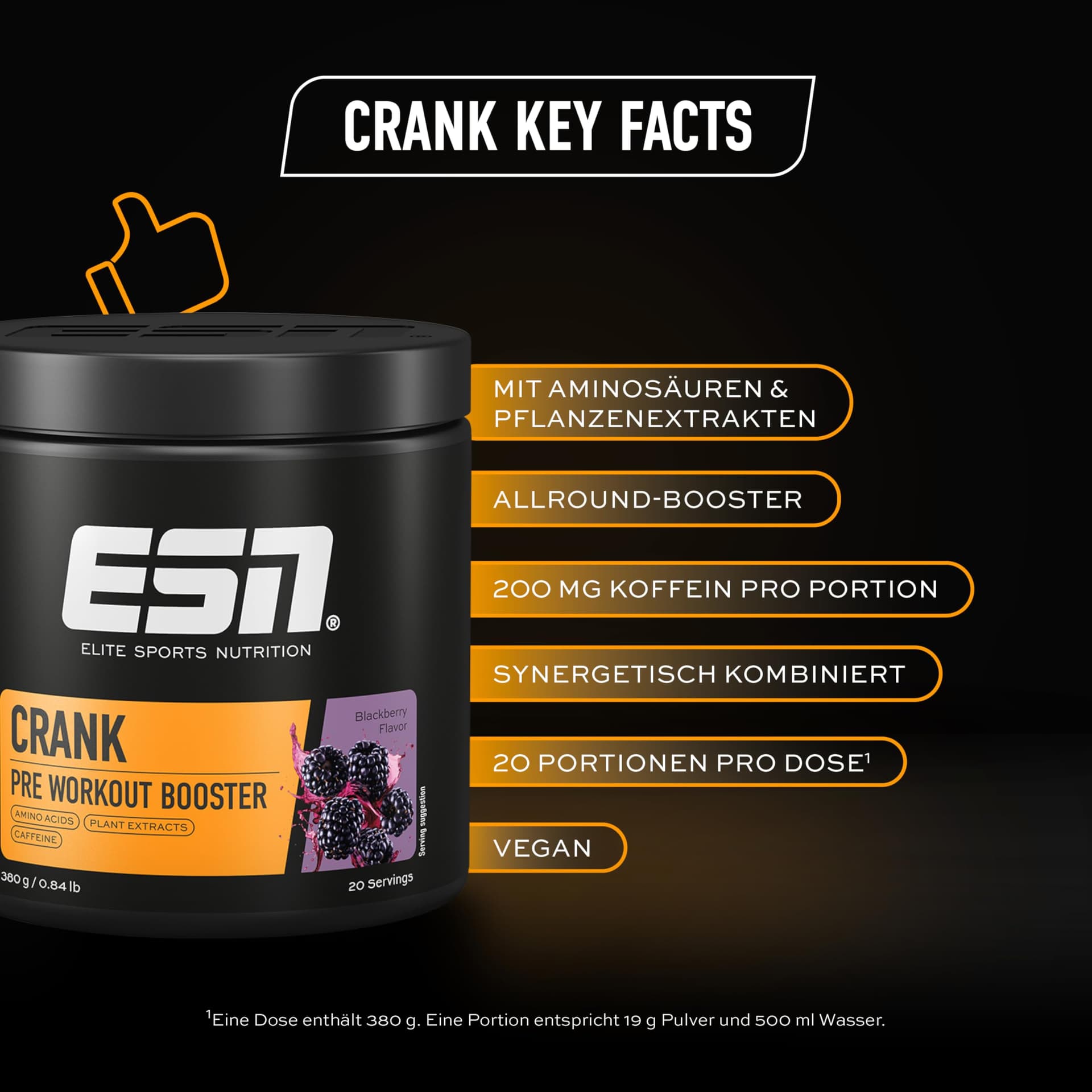 ESN Crank, Blackberry, 380g – Bild 3