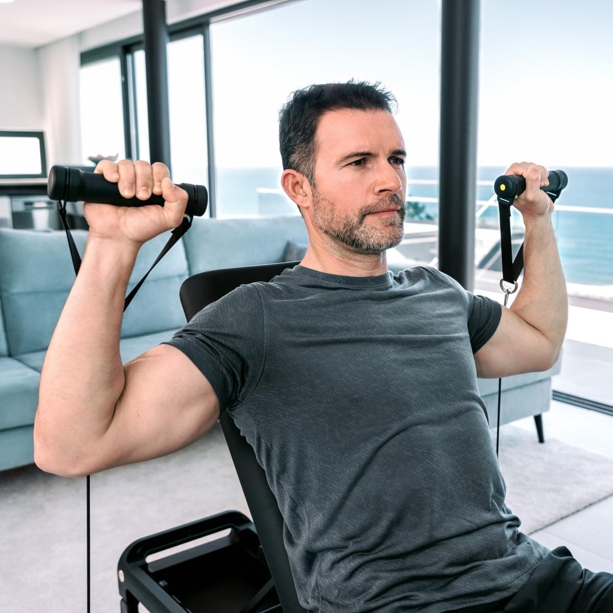 Flow Fitness DSG200i Smart Home Gym – Profi Kraftstation mit 90 kg – Bild 5