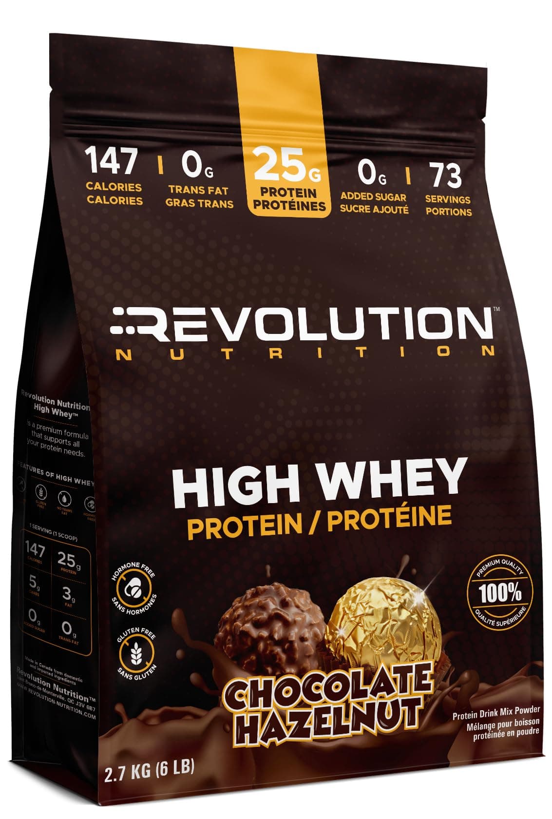 Revolution Nutrition , High Whey, Protein Powder 6LB