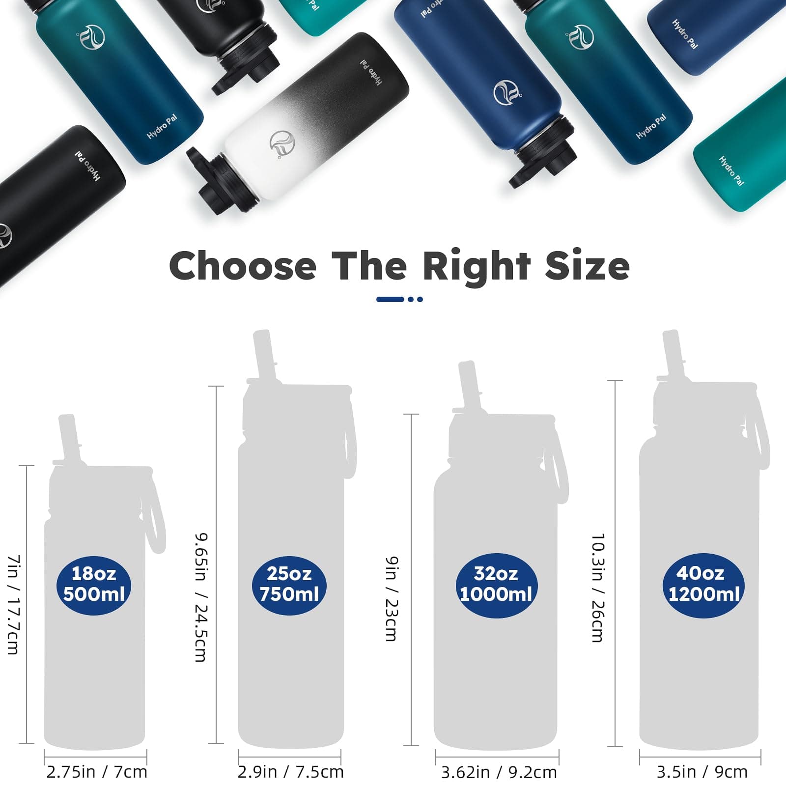 HydroPal Vacuum Insulated Water Bottle 750ml – Bild 5