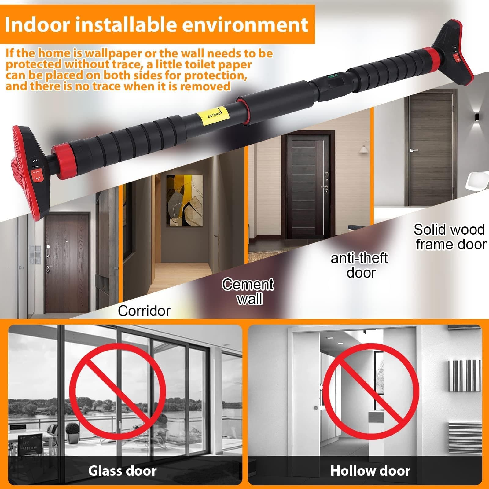IDEALHOUSE Doorway Pull Up Bar Without Screw – Bild 4