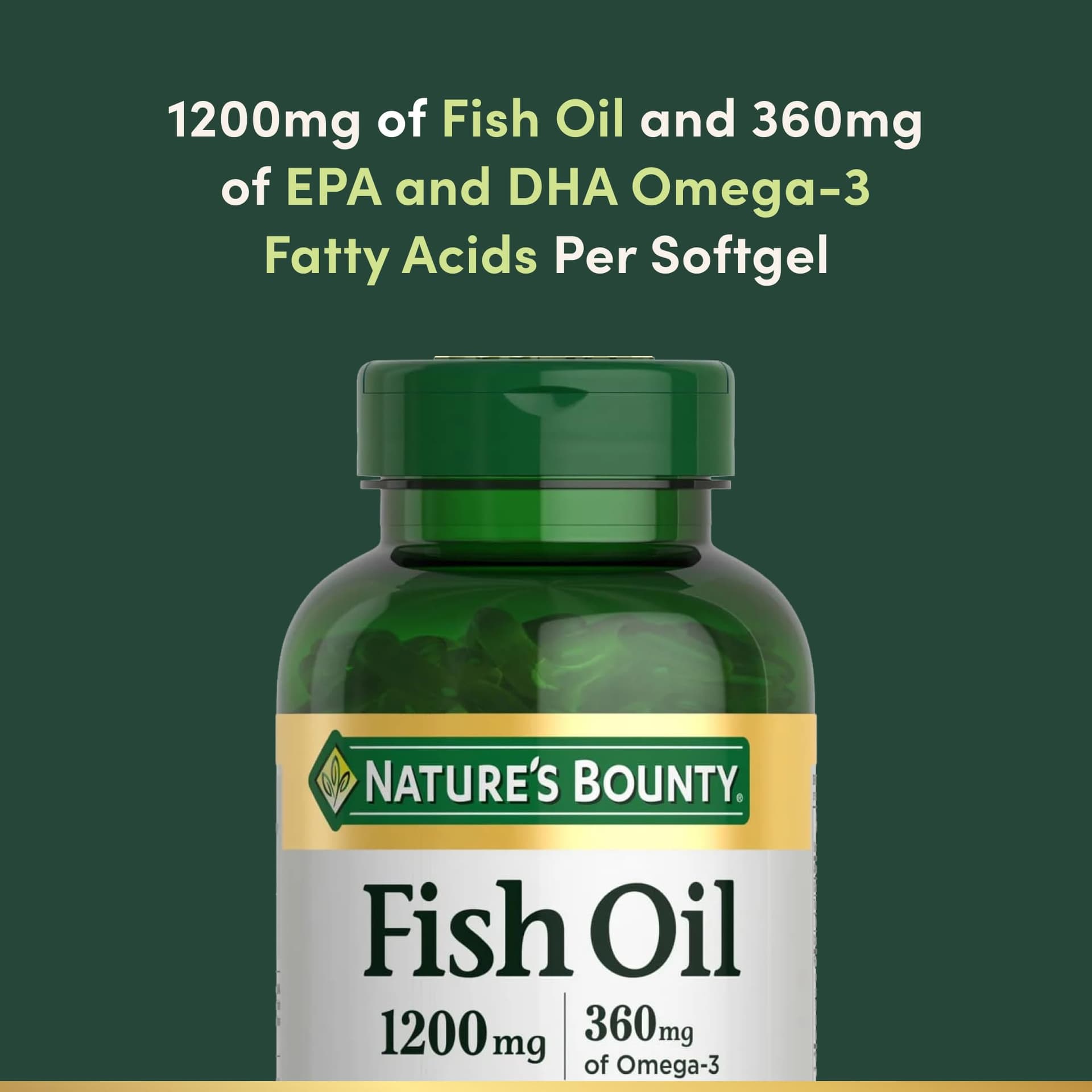 Nature's Bounty Fish Oil Omega 3 Supplements – Bild 3