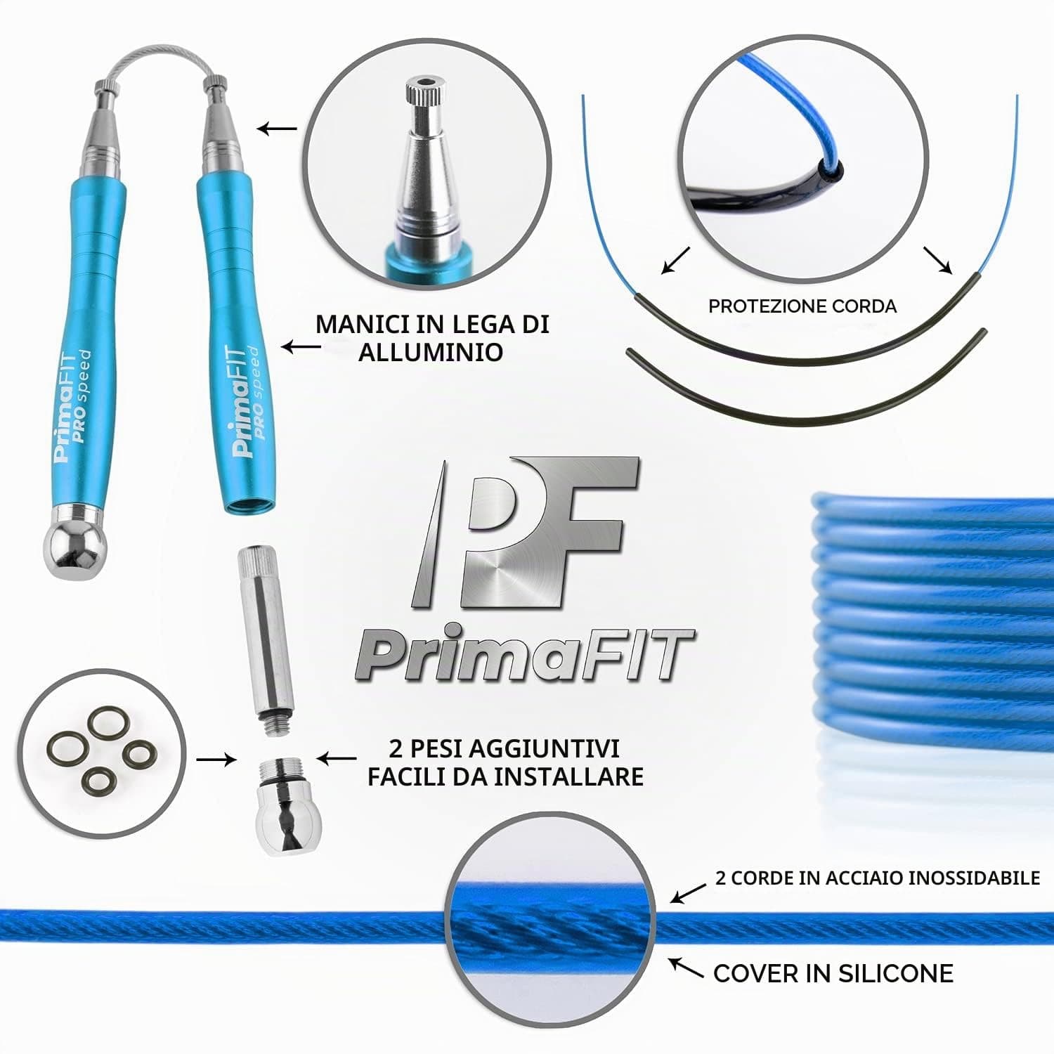 PrimaFit Pro Speed Cuerda Saltar – Bild 4