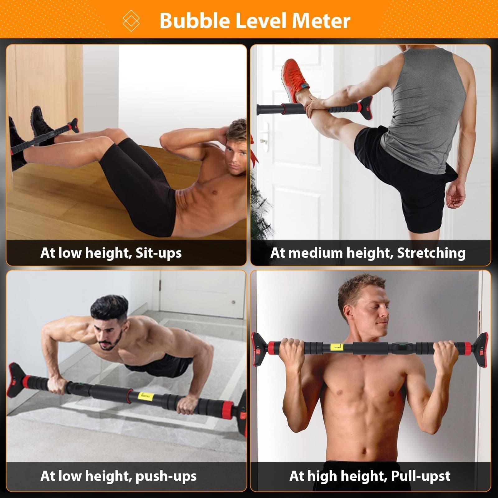 IDEALHOUSE Doorway Pull Up Bar Without Screw – Bild 5