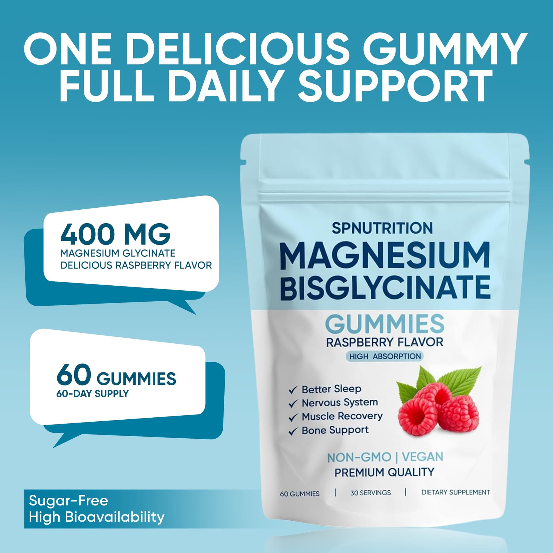 KOVGOCY Spnutrition Magnesium Bisglycinate Gummies – Bild 2