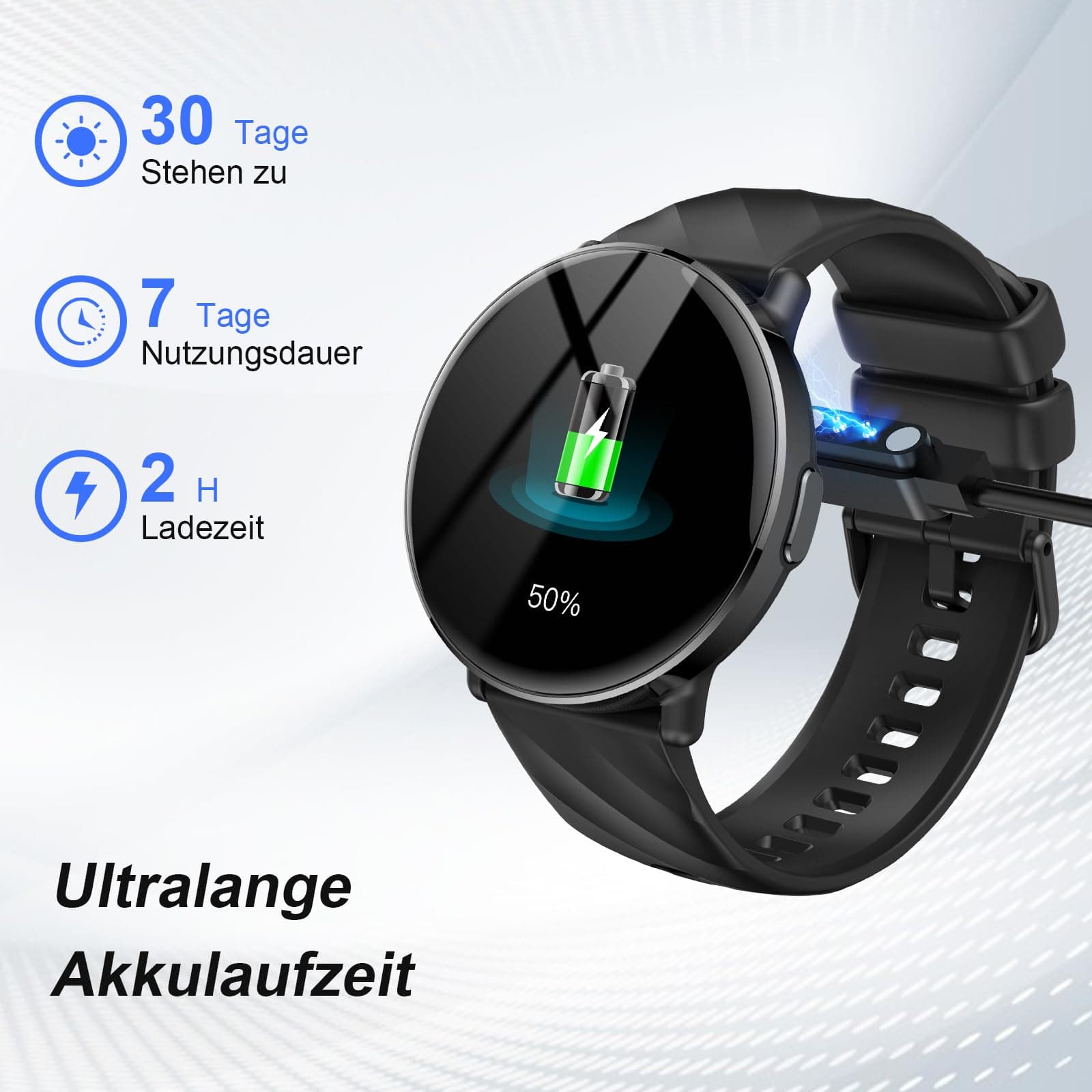 OWMSIC Smartwatch Damen Herren mit ChatGPT KI-Assistent – Bild 5