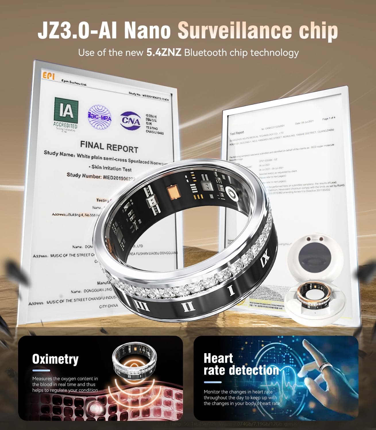 Lozltx Smart Ring & Inklusive Ladefach【JZ5.2-Chip & 0% – Bild 2