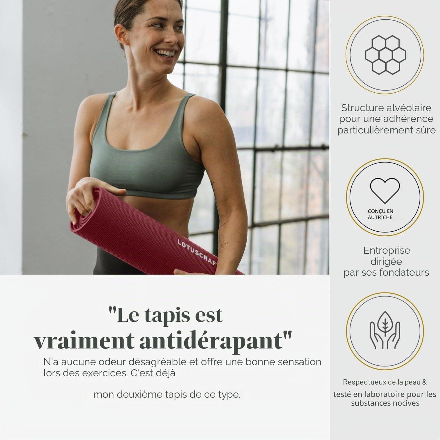 Lotuscrafts Tapis de yoga antidérapant – Bild 7