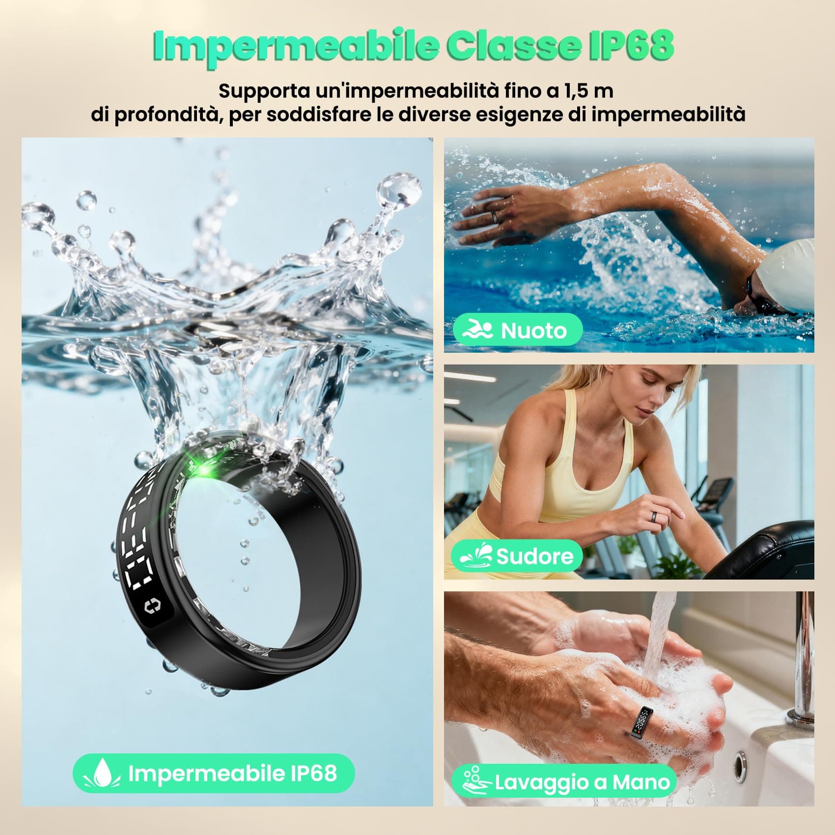 Gulemfy Bague Connectée Femme et Homme – Bild 7