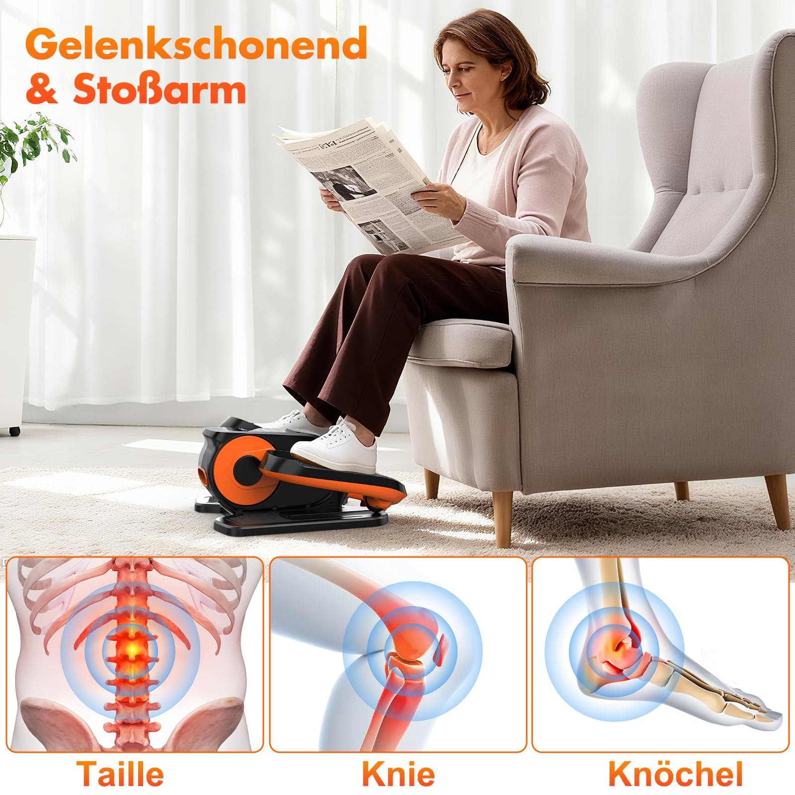 XDDIAS Mini Elektrischer Crosstrainer – Bild 3